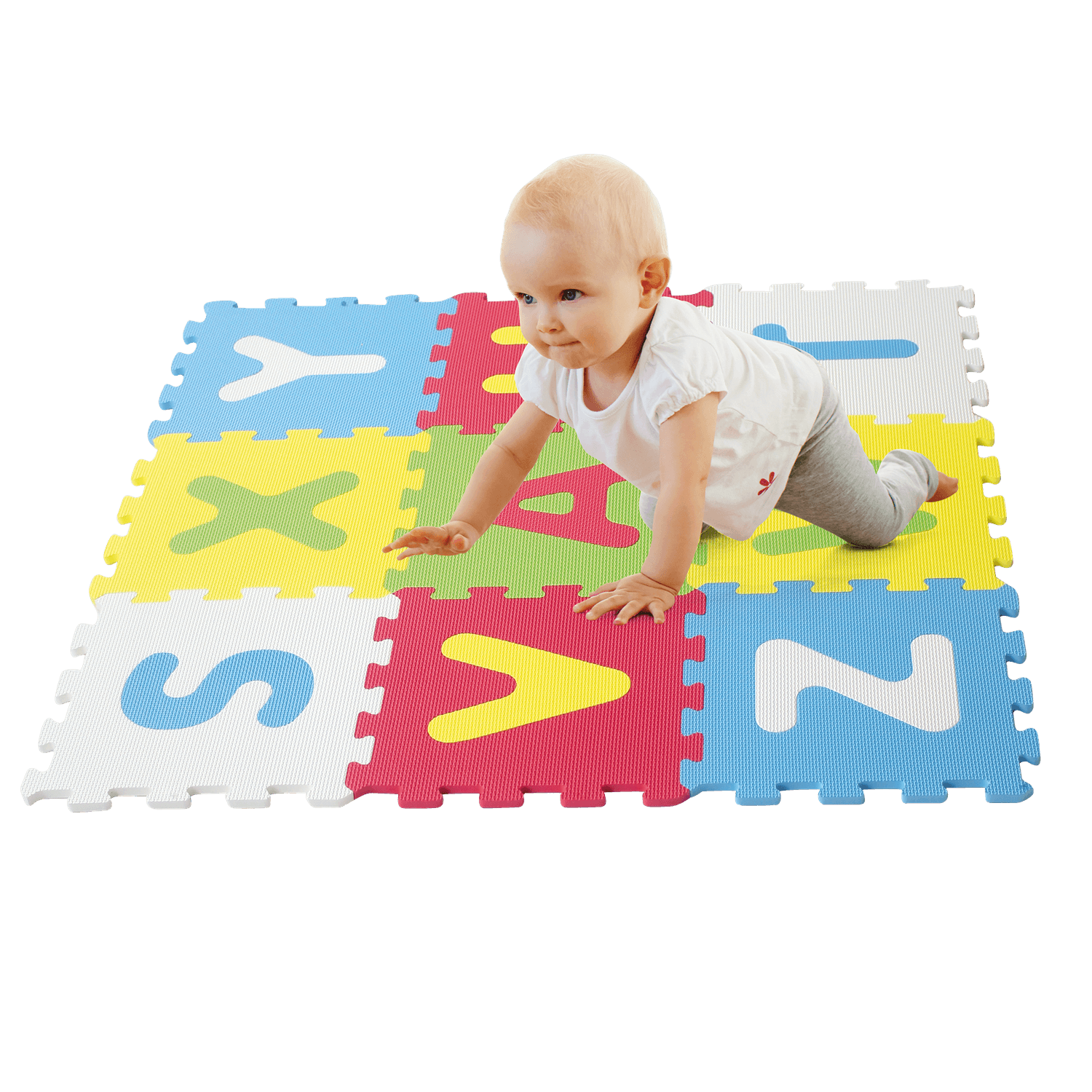 Tappeto puzzle lettere 9pz - BABY SMILE