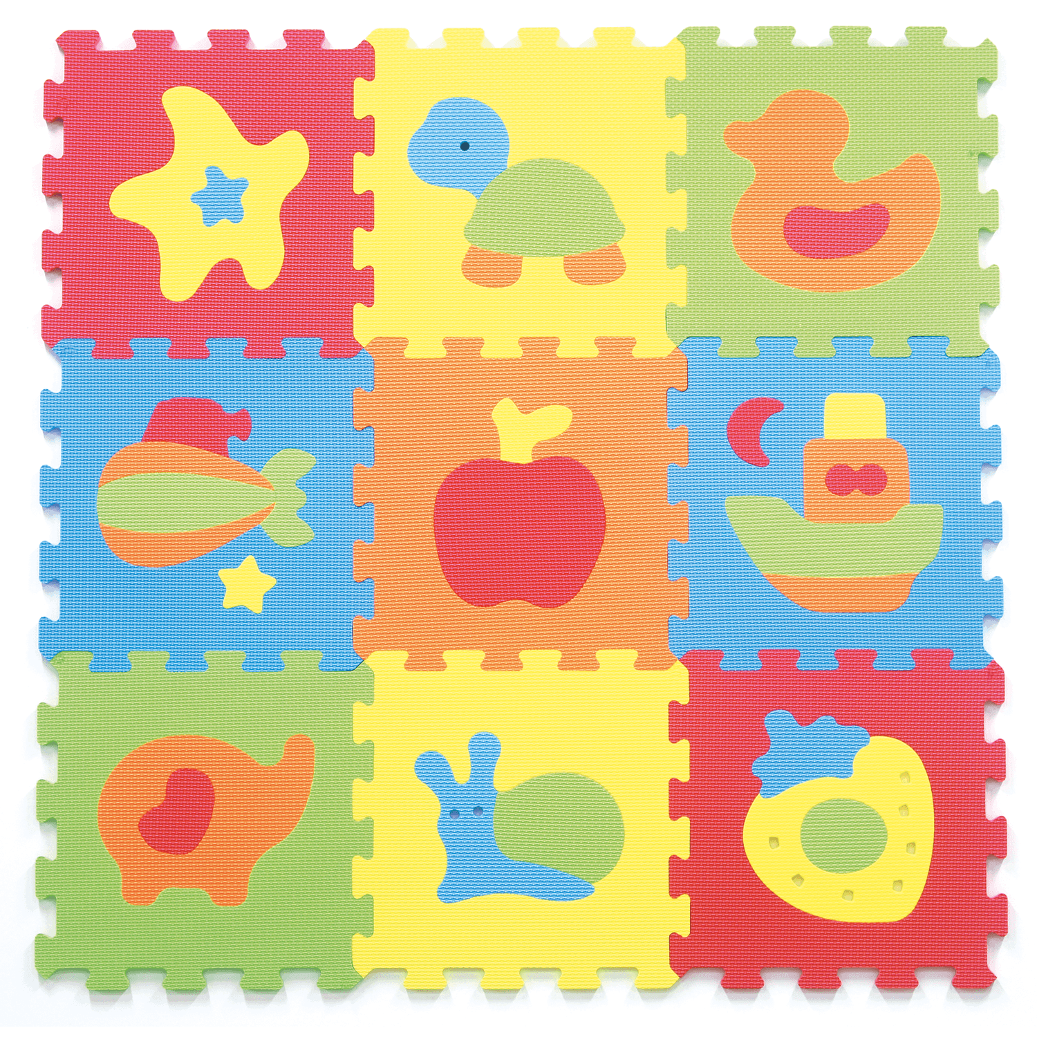 Tappeto puzzle animali 9pcs - BABY SMILE