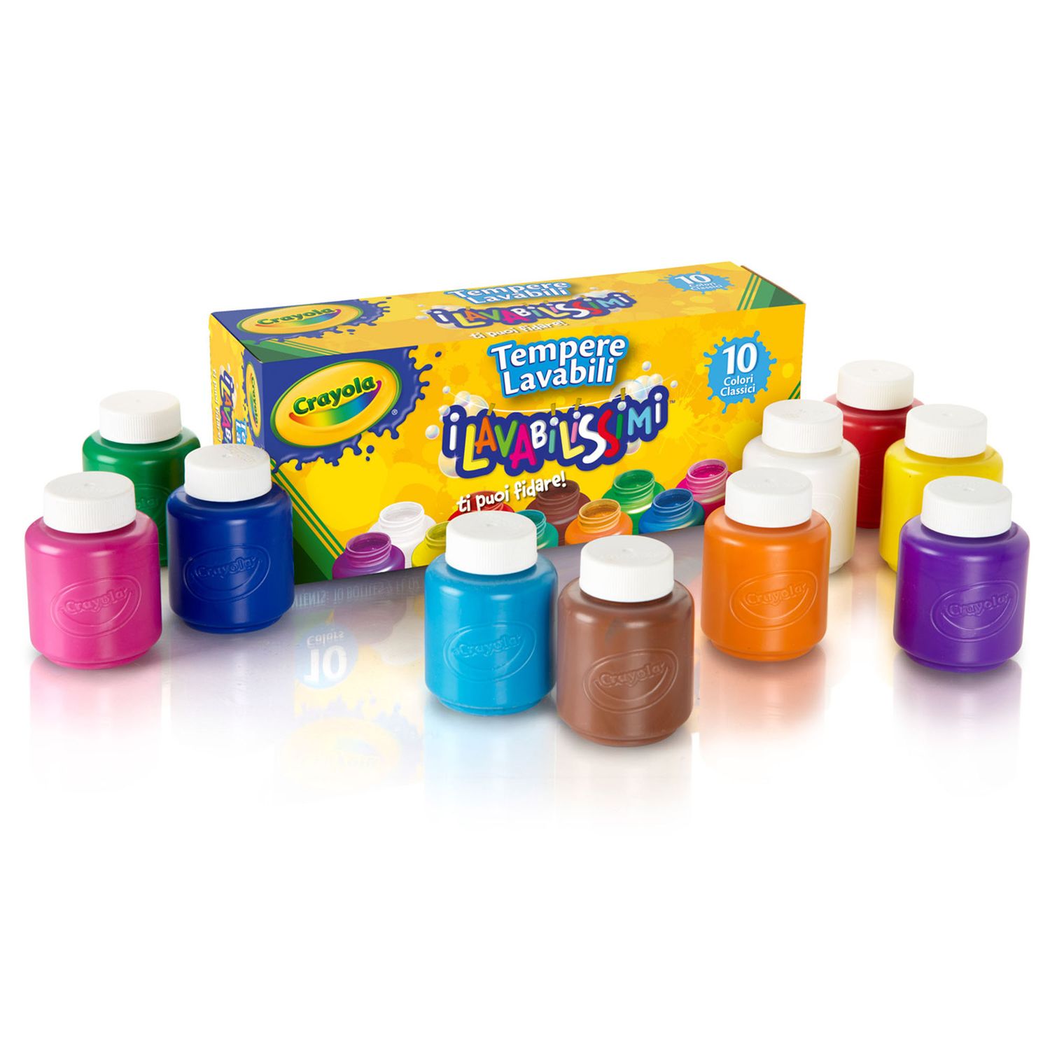 10 tempere lavabili - giocattoli toys center - CRAYOLA