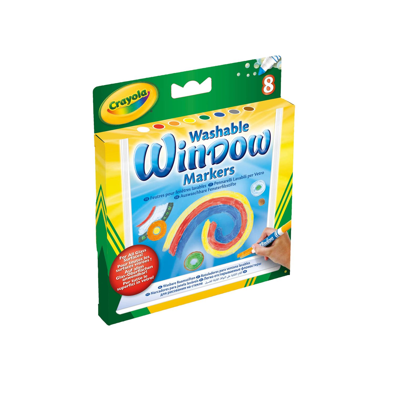 8 pennarelli per vetro crayola - CRAYOLA