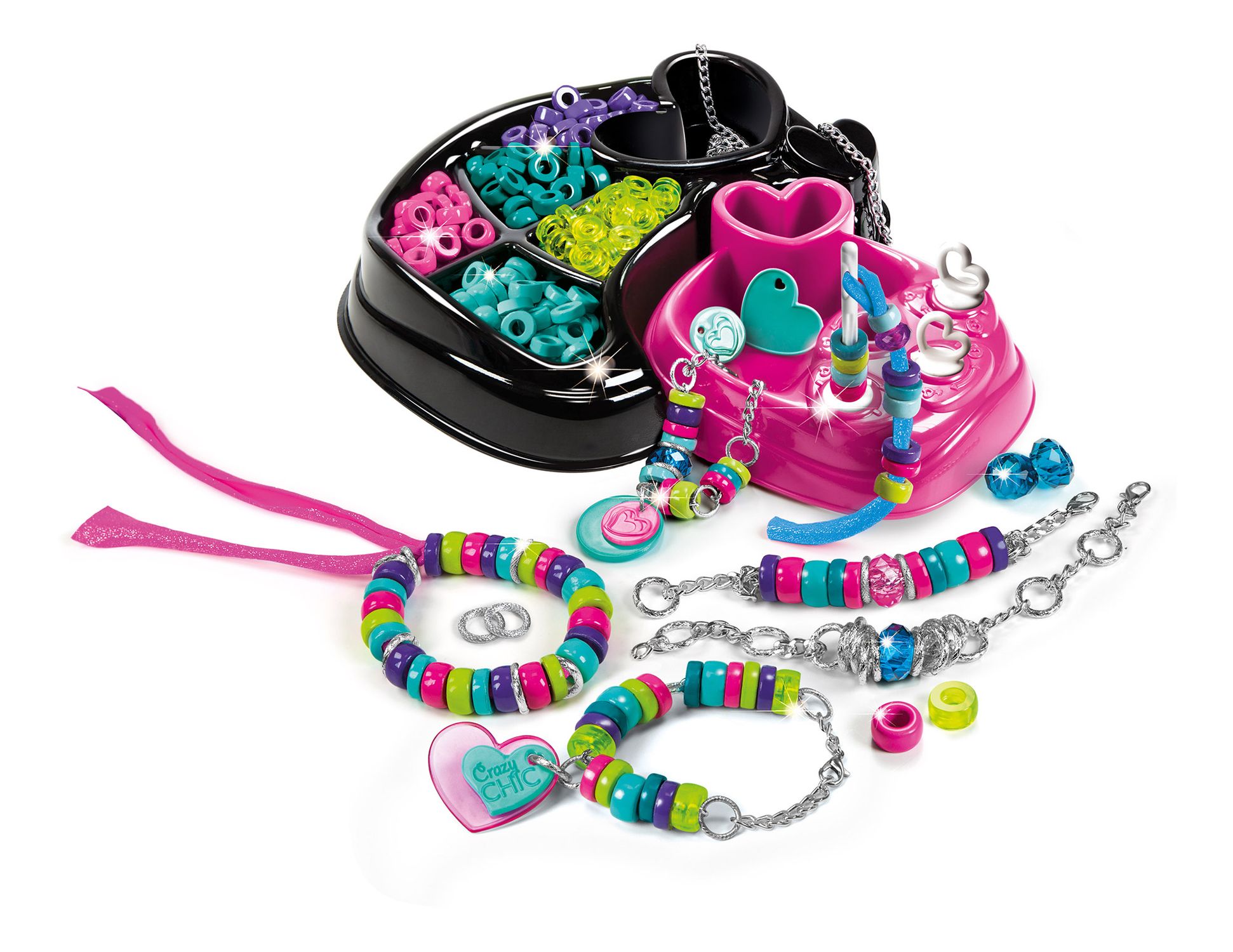Clementoni - crazy chic bracciali multicolor - CLEMENTONI, CRAZY CHIC