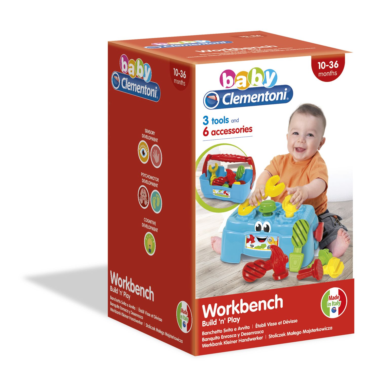 Clementoni - 17042 - banchetto svita & avvita - BABY CLEMENTONI