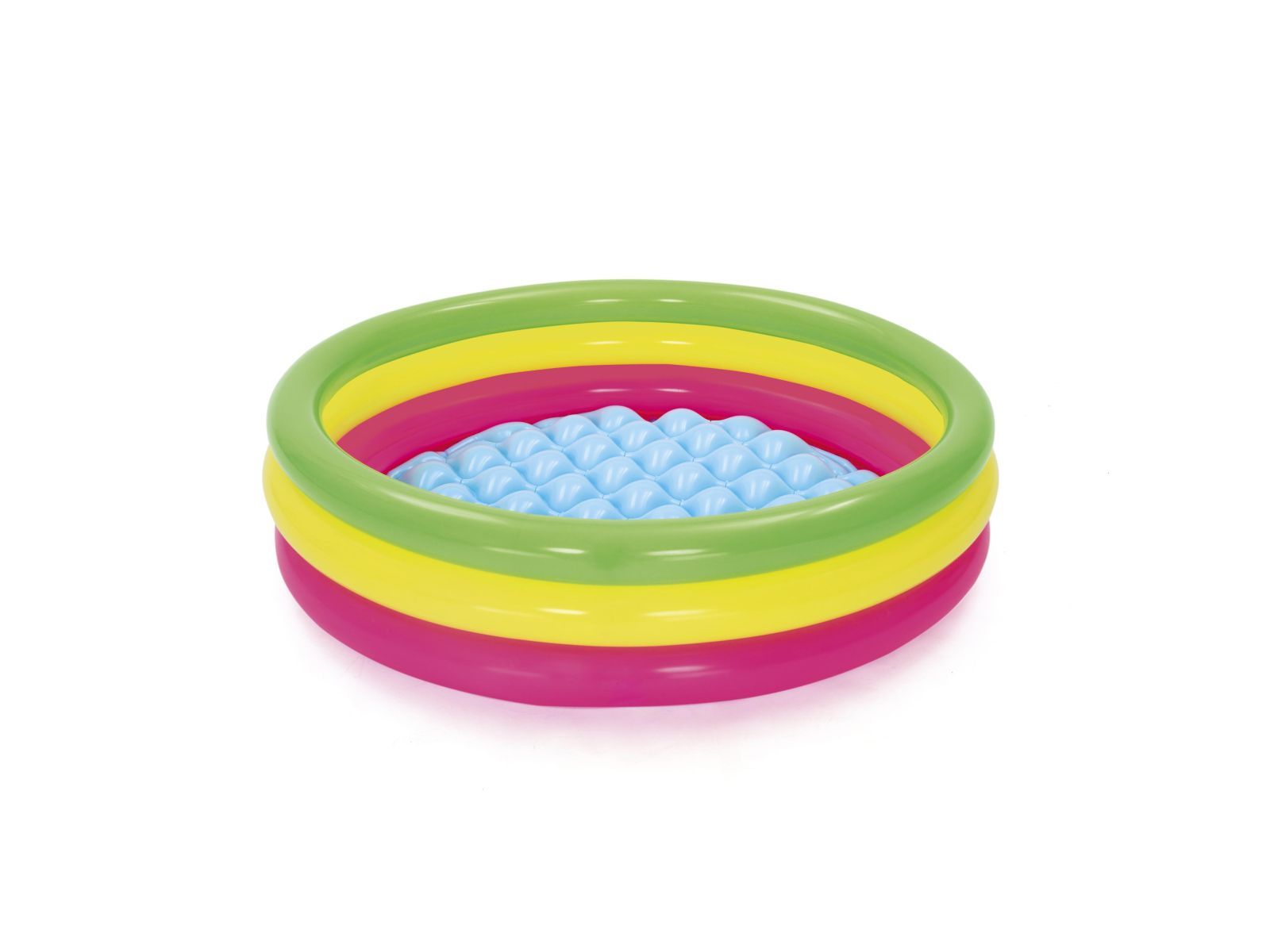 Bestway piscina summer 3 anelli color con fondo gonfiabile 102x25 cm - Bestway