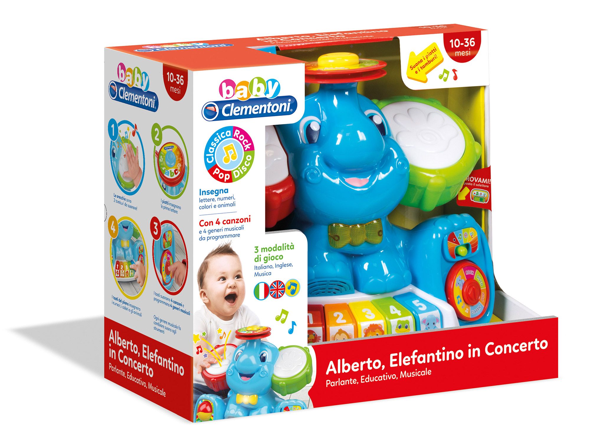 Clementoni - 14984 - babyclem alberto elefantin con - BABY CLEMENTONI