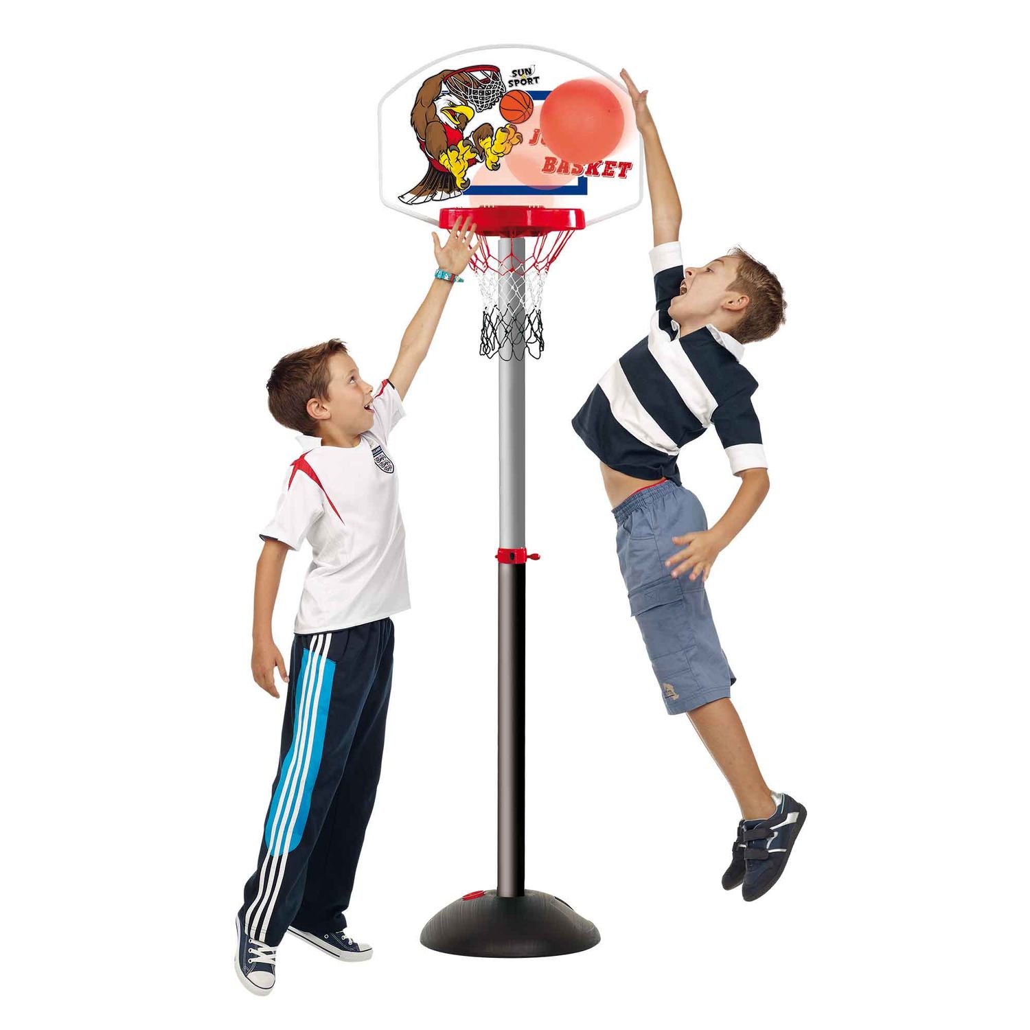 Basket da terra - jungle basket - regolabile in altezza da 122 a 173 cm - SUN&SPORT
