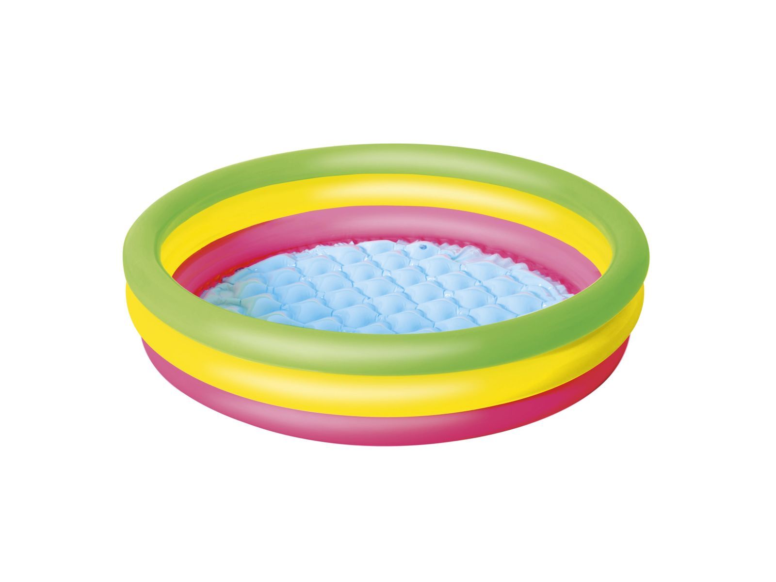 Bestway piscina summer 3 anelli color con fondo gonfiabile 102x25 cm - Bestway