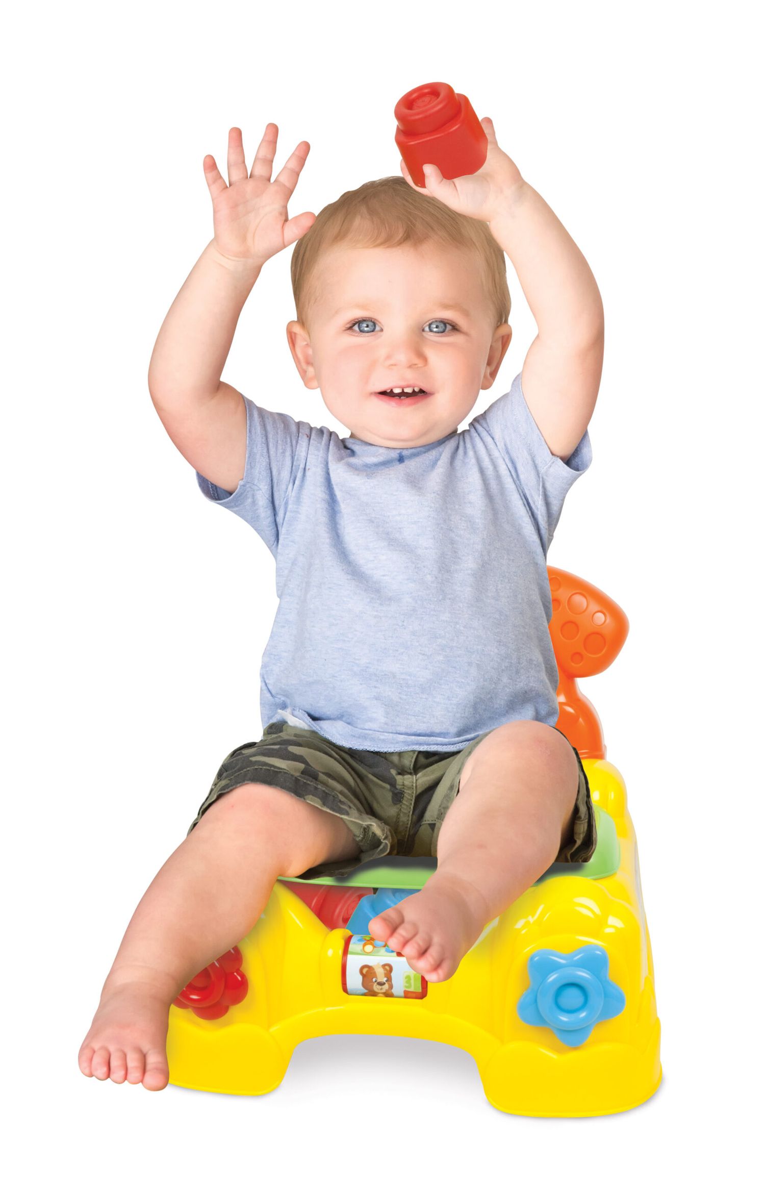 Clementoni - 17080 - poltroncina portamattoncini cagnolino - CLEMENTONI, CLEMMY