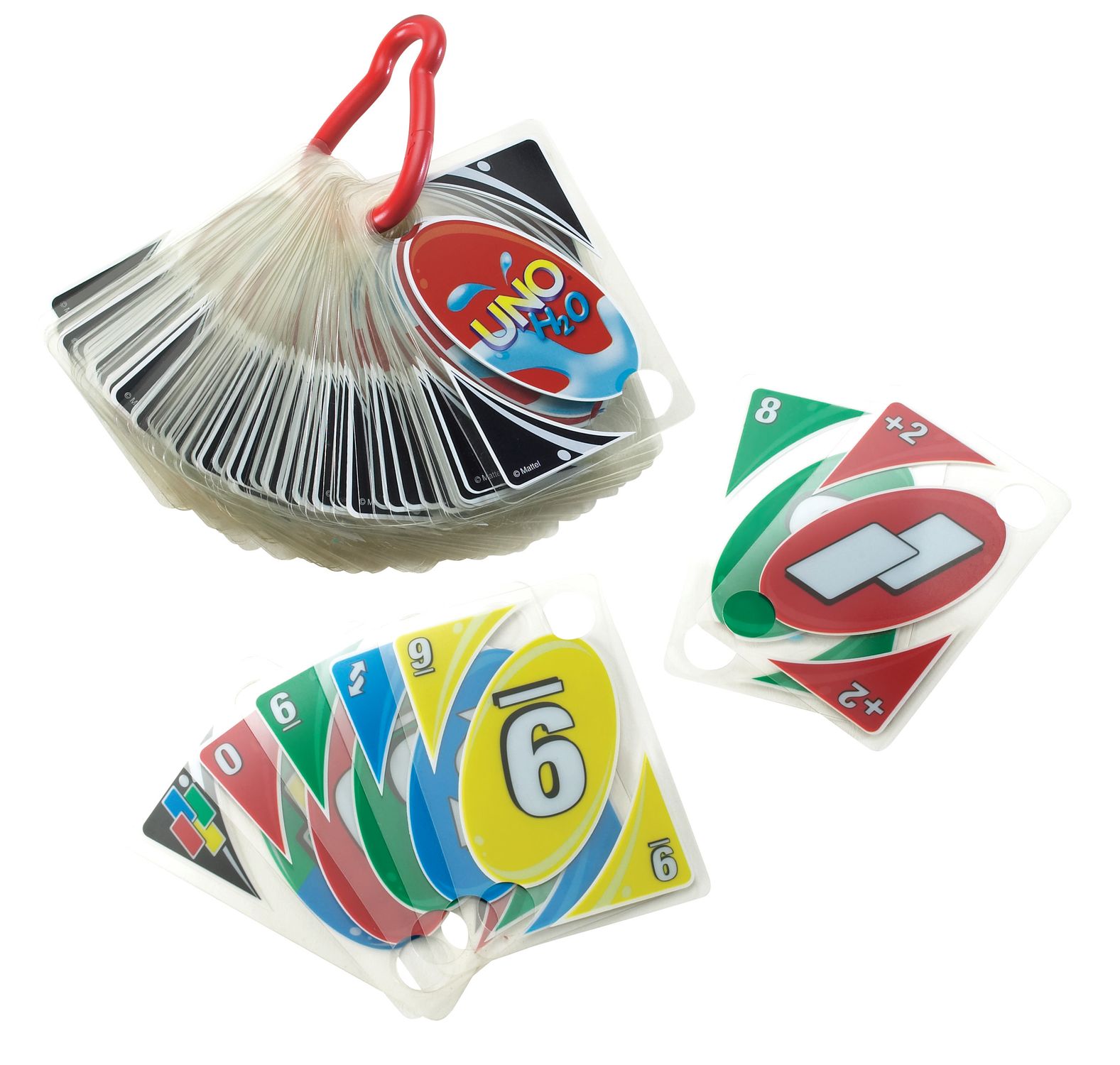 Uno h2o to go - gioco di carte impermeabile per tutta la famiglia - MATTEL GAMES, UNO