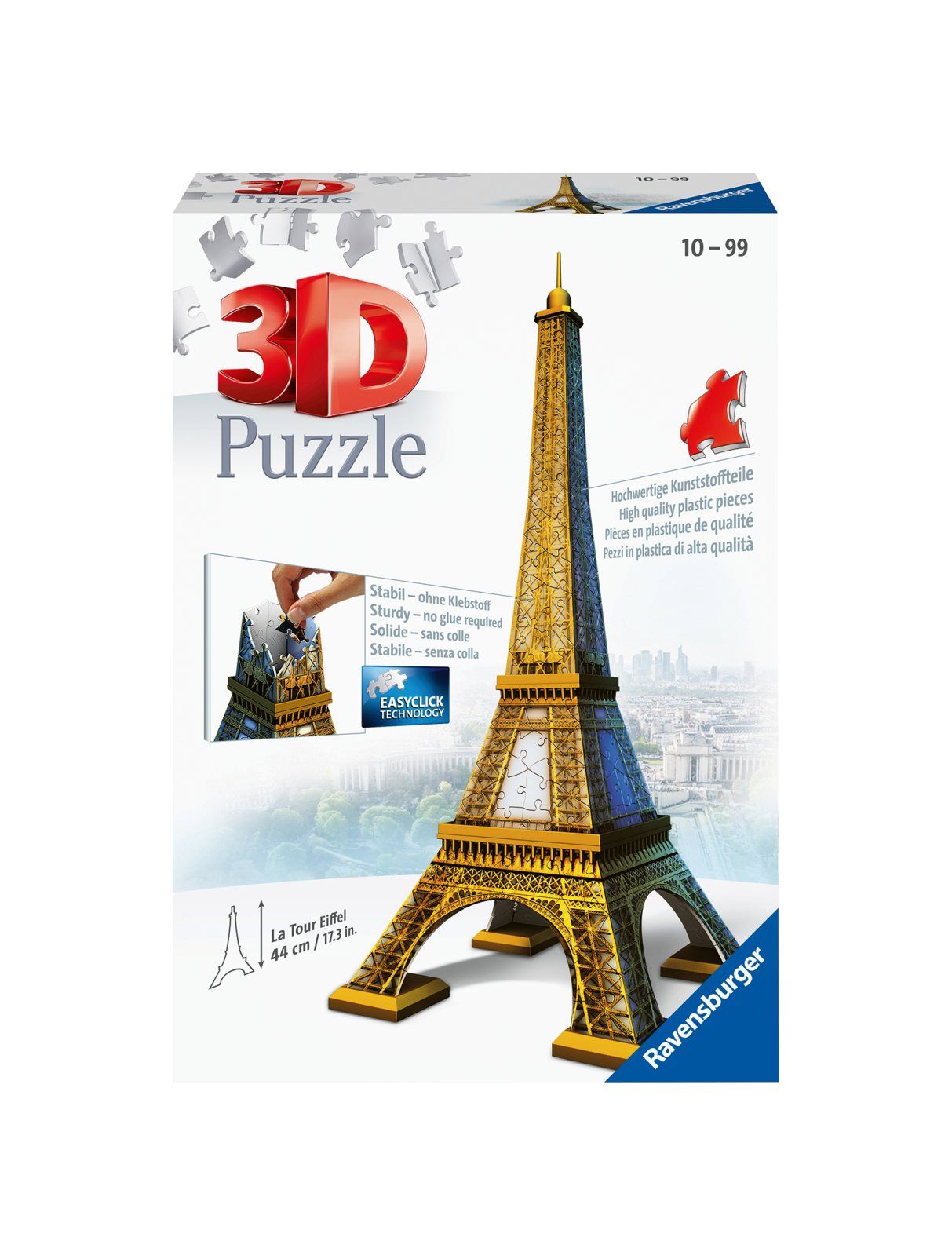 Ravensburger - 3d puzzle tour eiffel, parigi, 216 pezzi, 10+ anni - RAVENSBURGER, RAVENSBURGER 3D PUZZLE