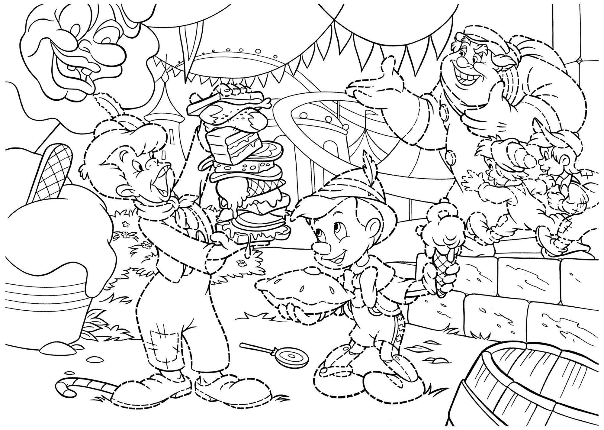 Disney puzzle df maxi floor 108 pinocchio - LISCIANI, Disney