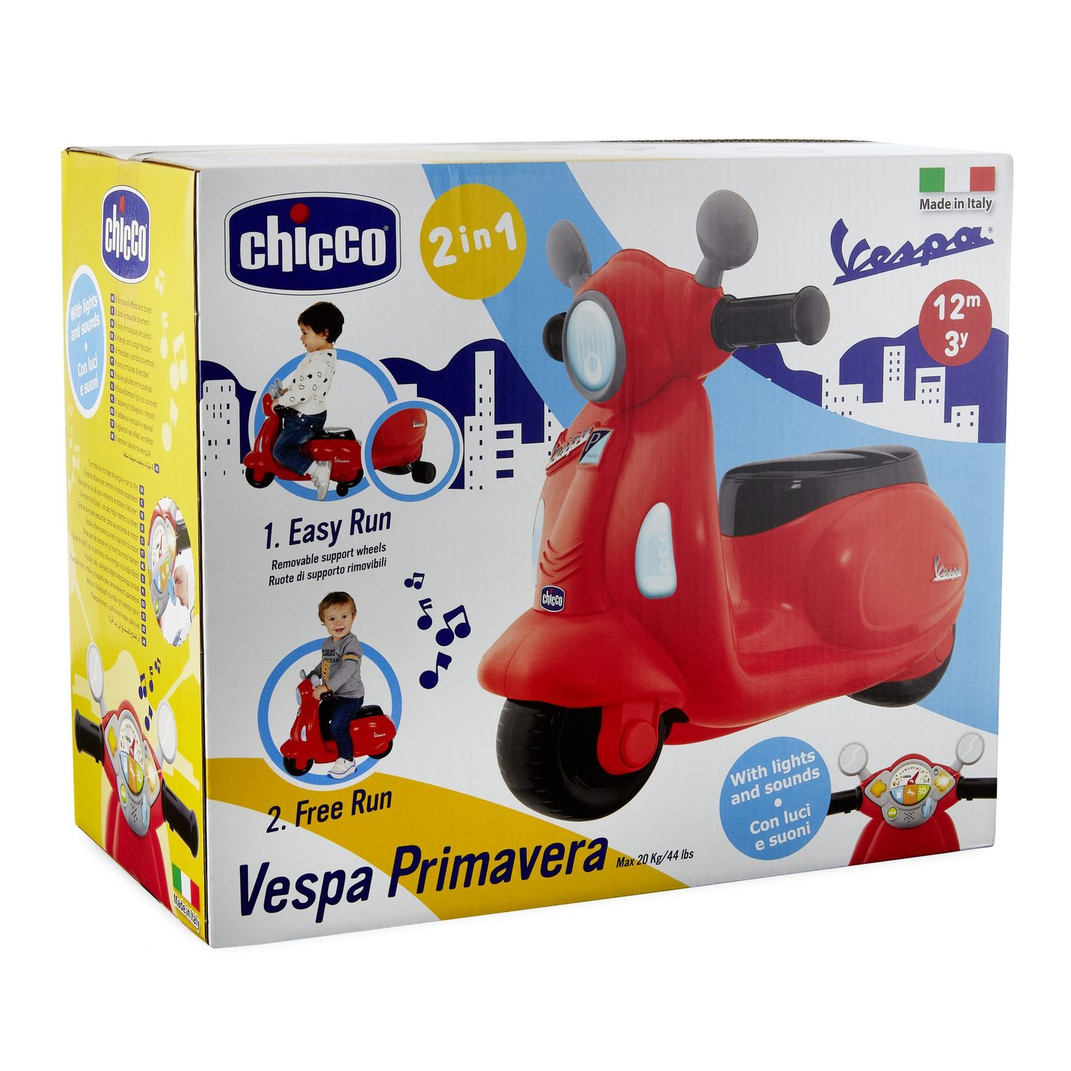 Cavalcabile vespa primavera rossa - Chicco