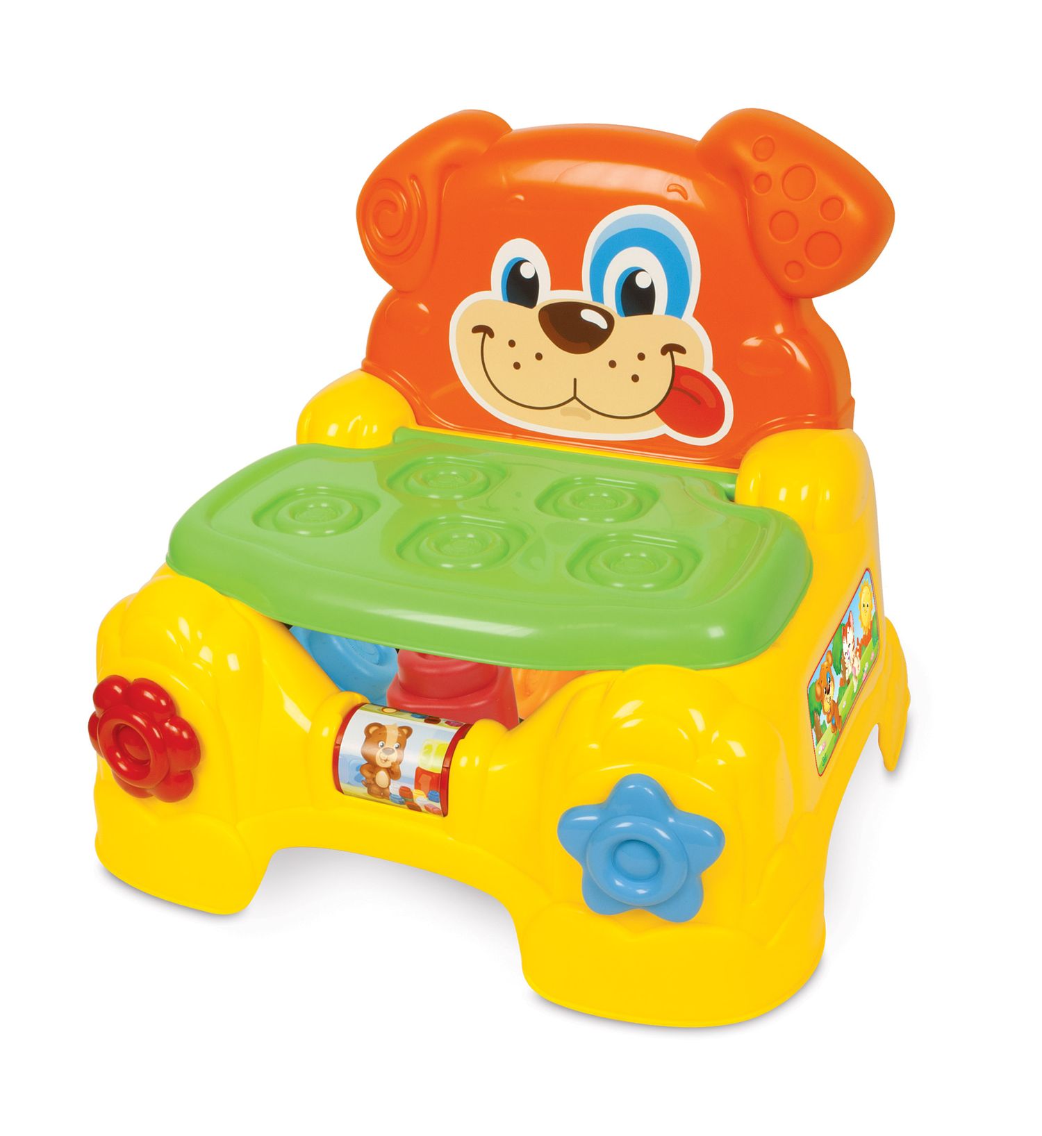 Clementoni - 17080 - poltroncina portamattoncini cagnolino - CLEMENTONI, CLEMMY