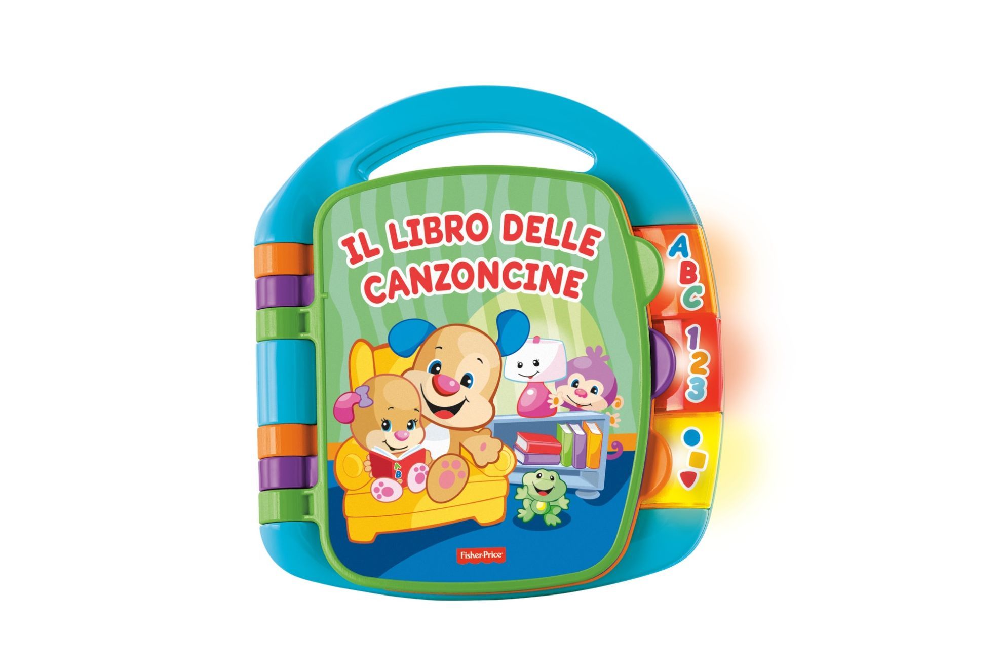 Fisher price- libro delle canzoncine ridi e impara, imparare parole, lettere e numeri, bambini dai 6 mesi - FISHER-PRICE