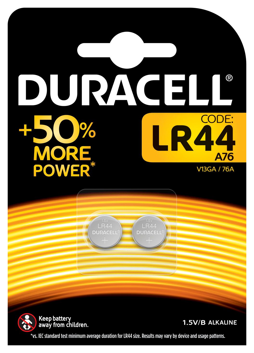 Duracell special electronics lr44 b2 - DURACELL