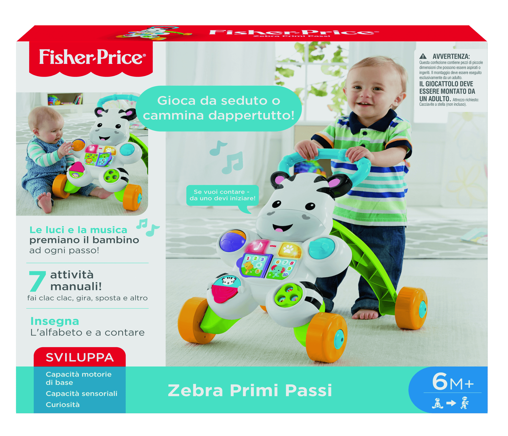 Fisher-price - zebra primi passi per l'apprendimento - FISHER-PRICE