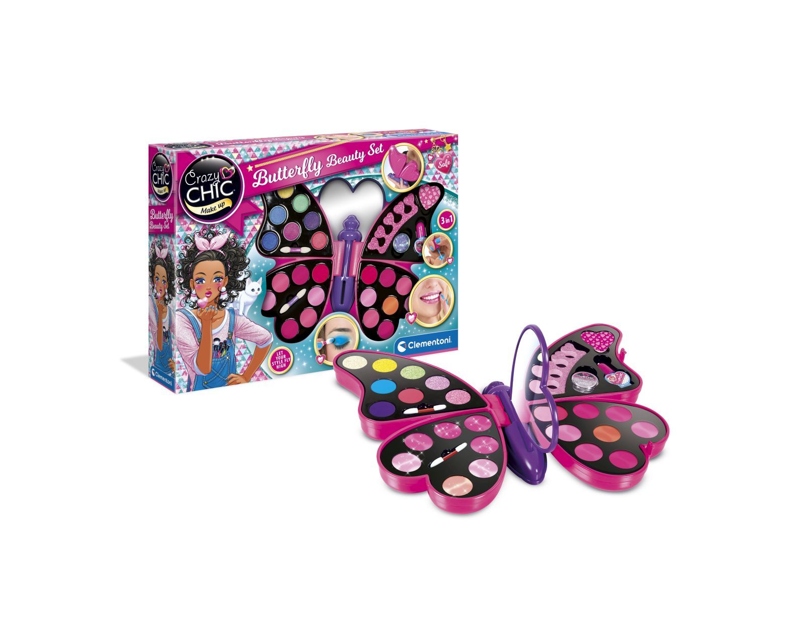 Crazy chic - butterfly beauty set - CLEMENTONI, CRAZY CHIC