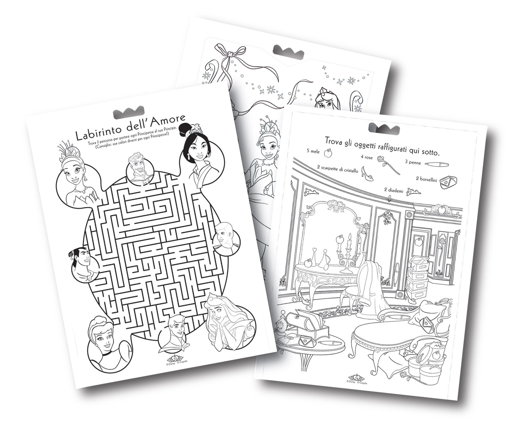 Album attività&coloring disney principesse - binney & smith - marche - CRAYOLA