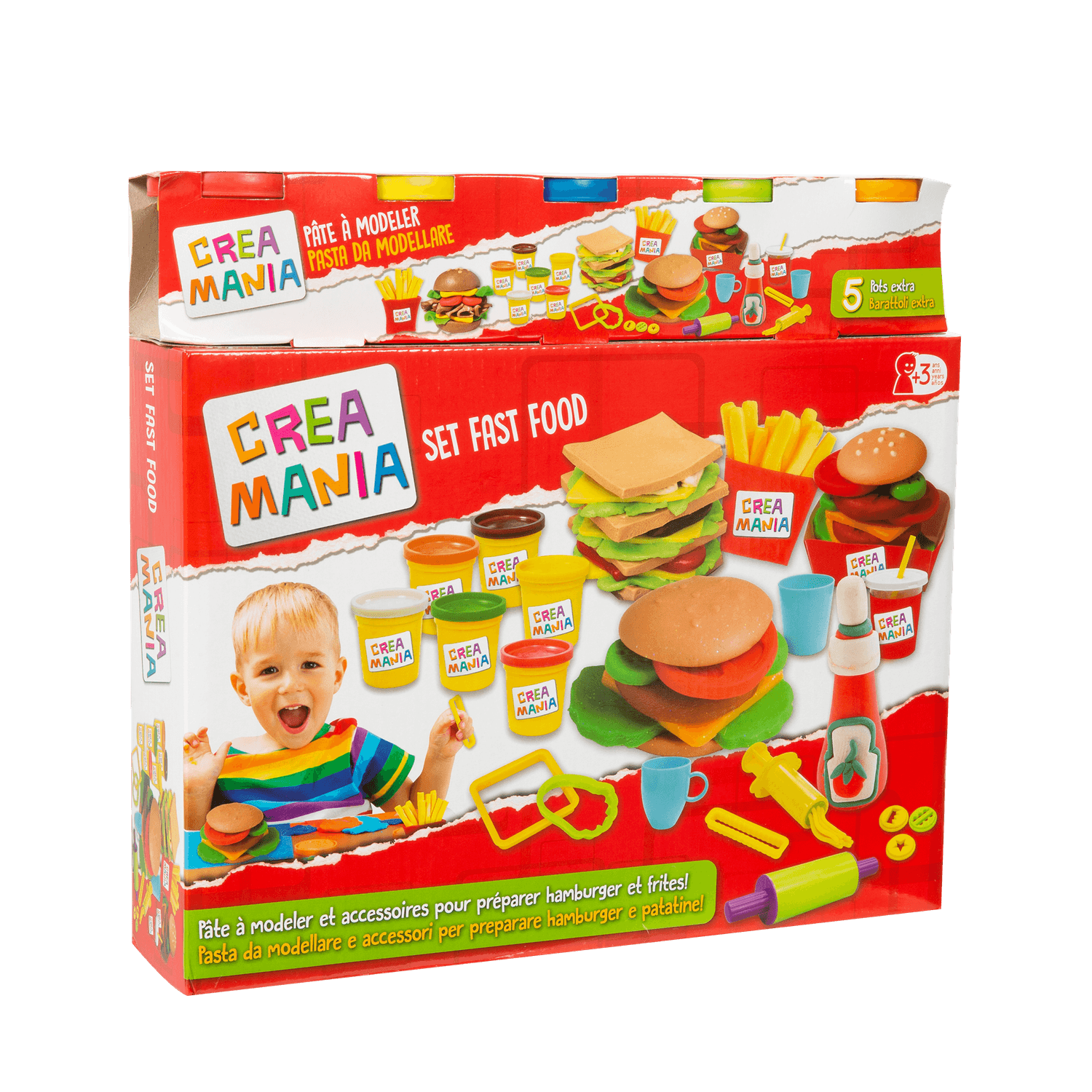 Hamburger set - pasta da modellare - CREA MANIA