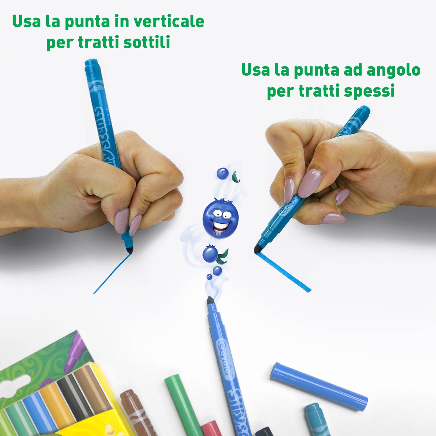 10 pennarelli lavabili profumati punta media i profumelli crayola - CRAYOLA
