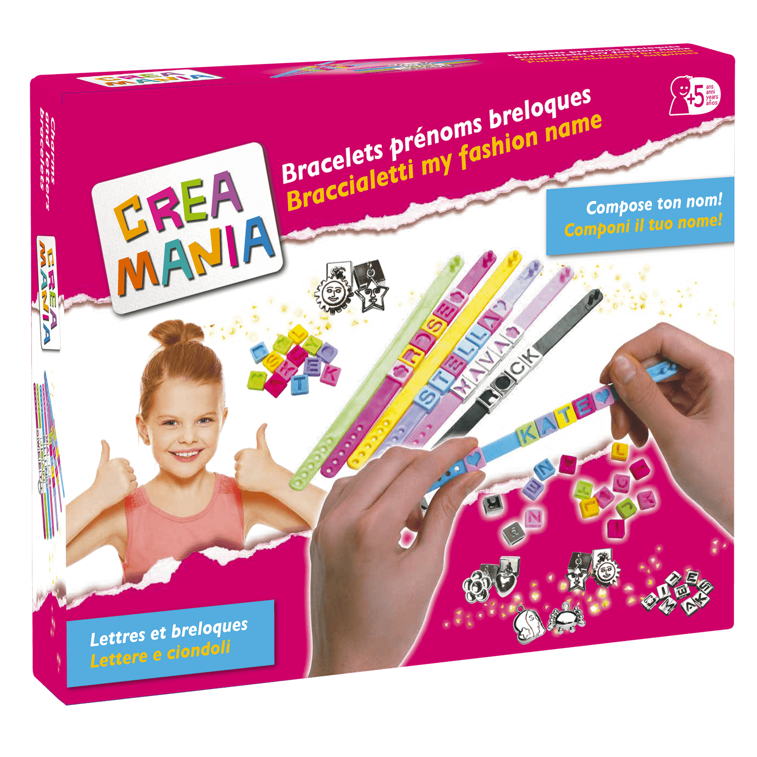 Creamania crea braccialetti lettere, numeri e decorazioni - CREA MANIA