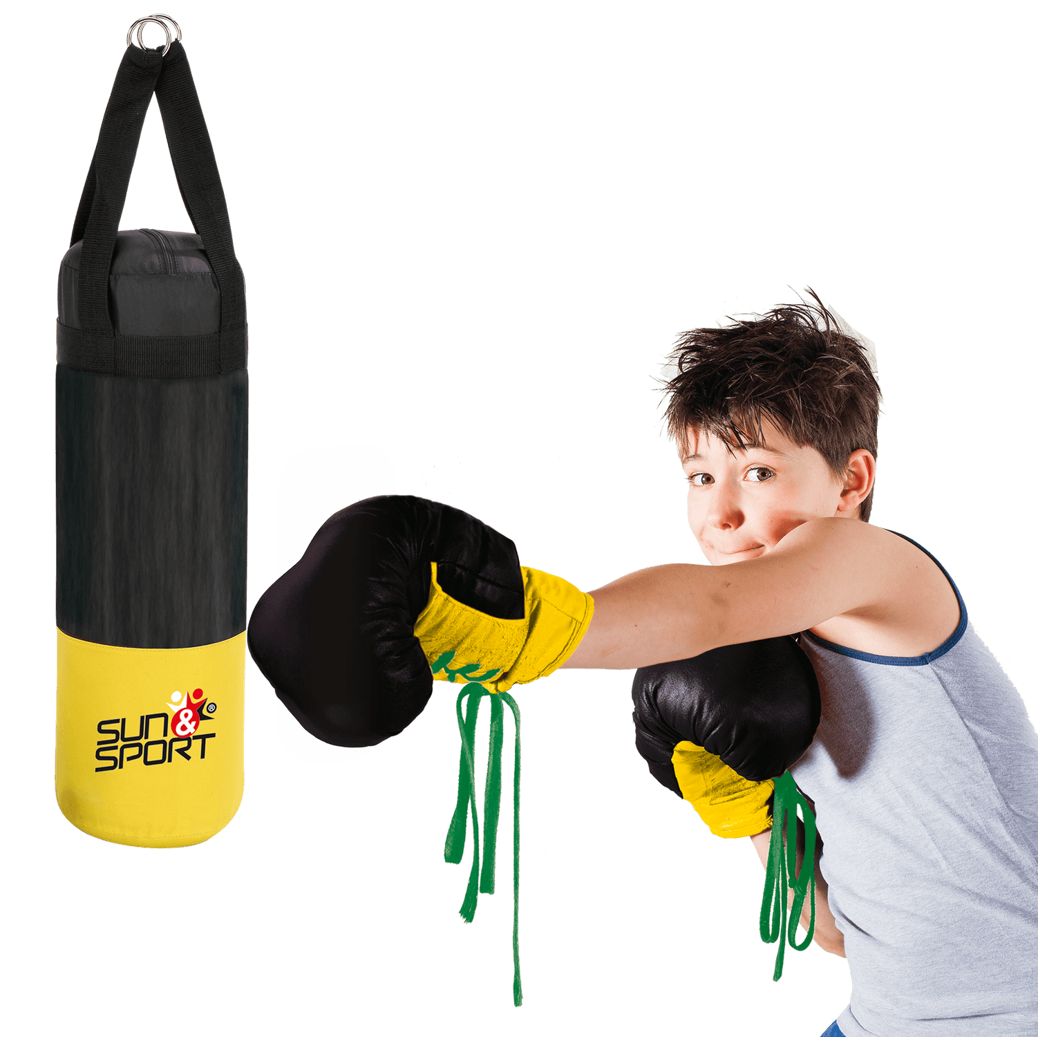 Sacco da boxe con guantoni - SUN&SPORT