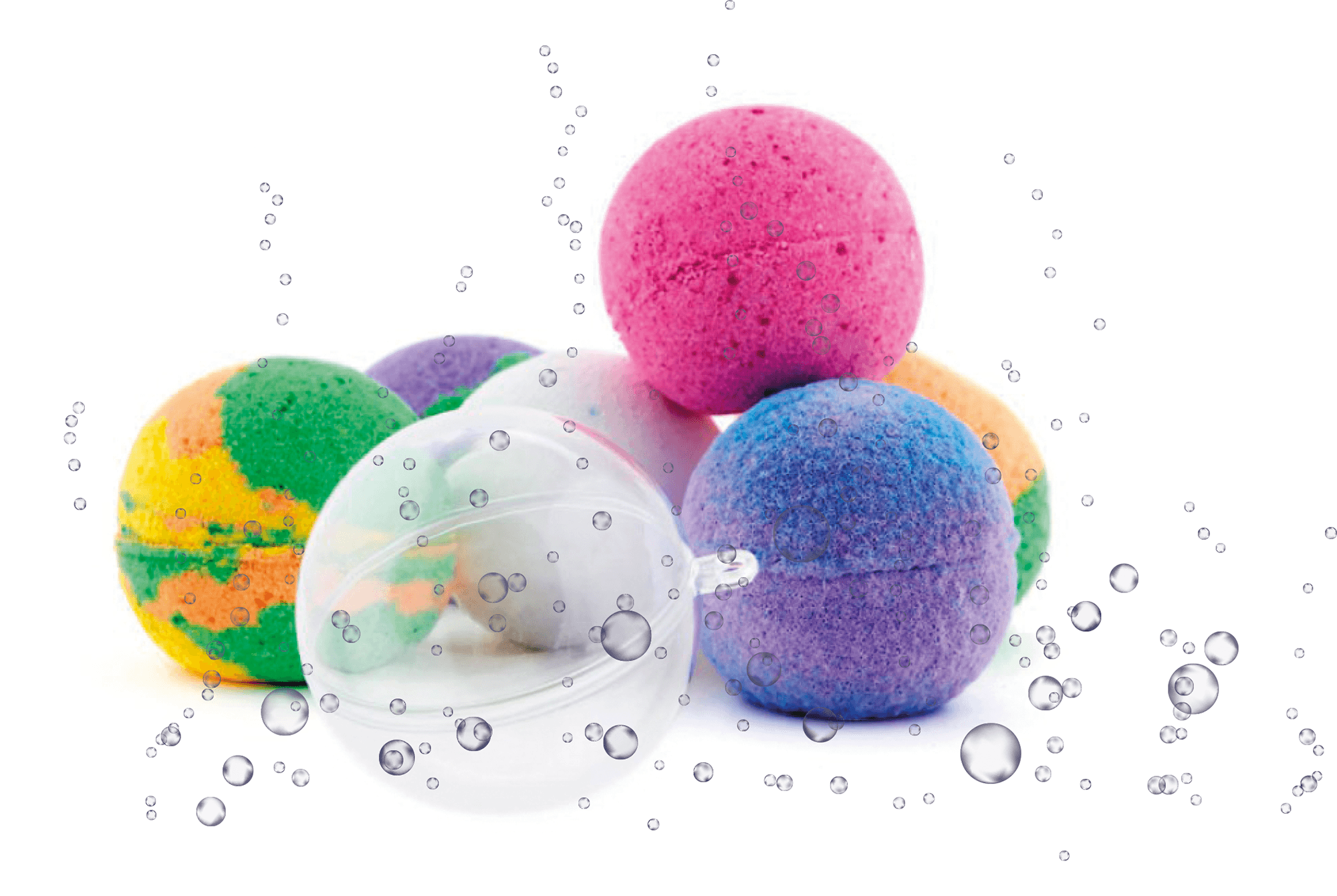 Set bath bomb - bombe da bagno effervescenti - CREA MANIA