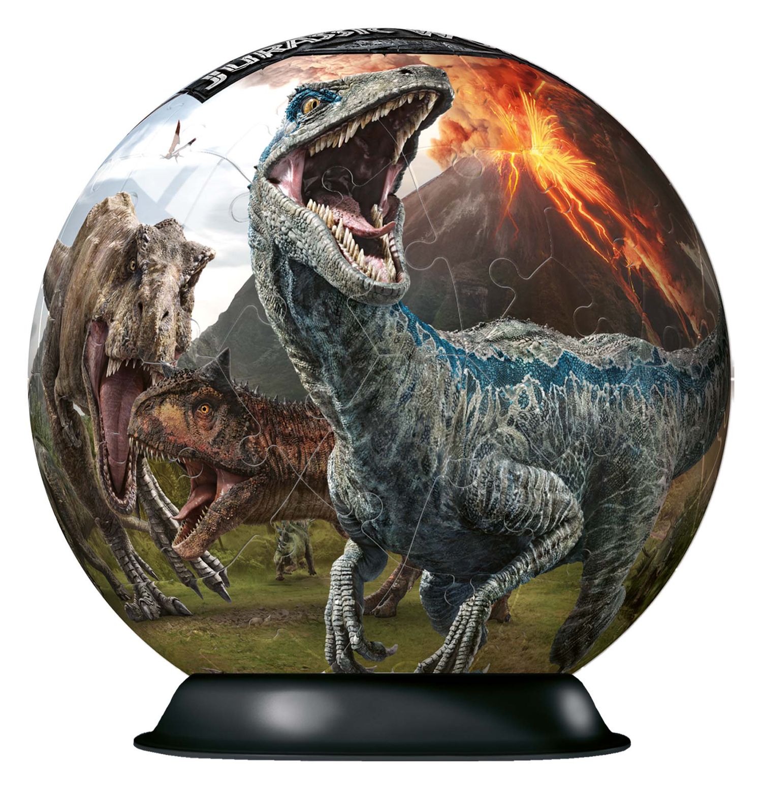 Jurassic world - 3d puzzleball ravensburger - Jurassic World, RAVENSBURGER, RAVENSBURGER 3D PUZZLE