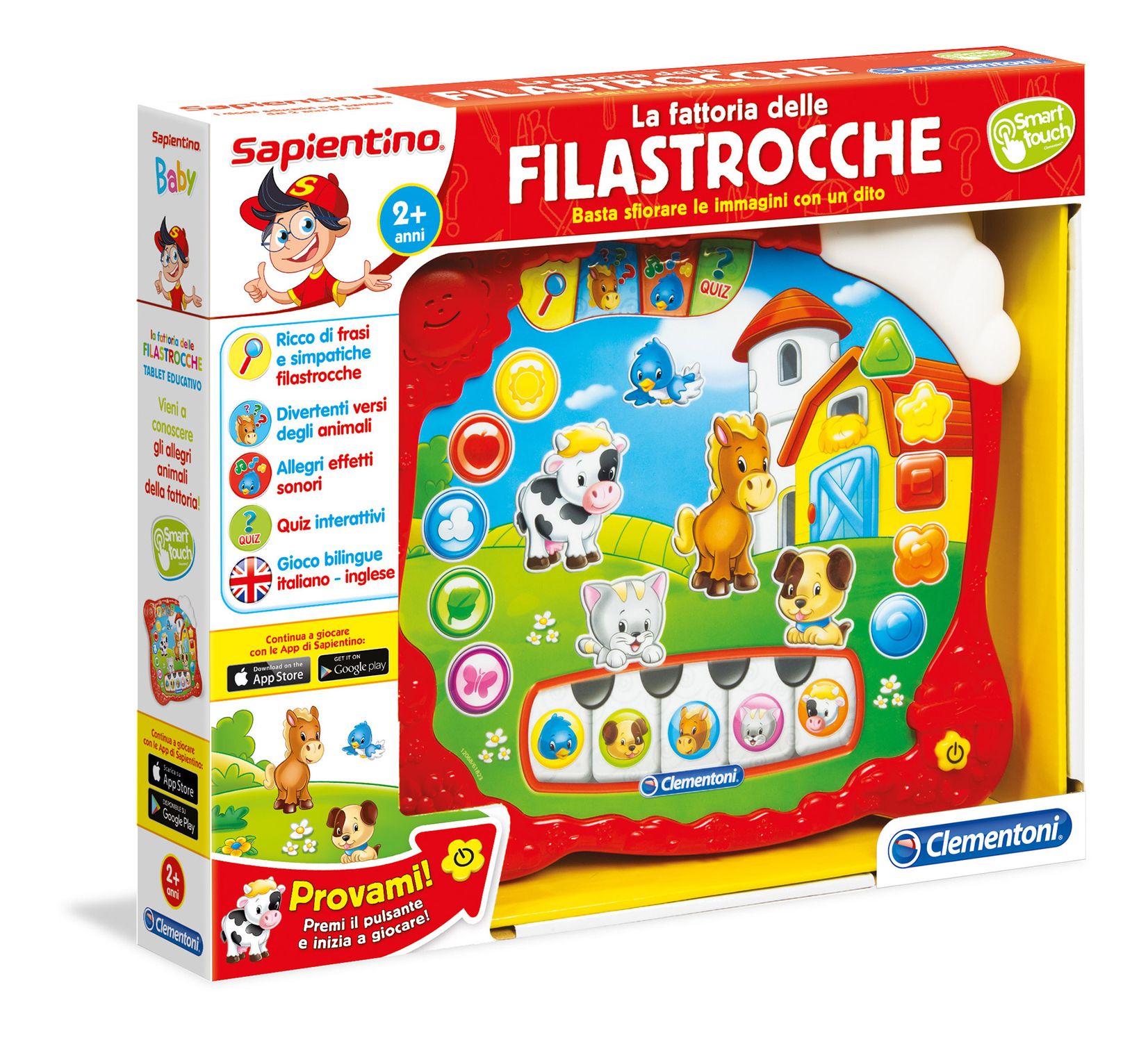 Clementoni - 12068 - la fattoria delle filastrocche - CLEMENTONI, SAPIENTINO