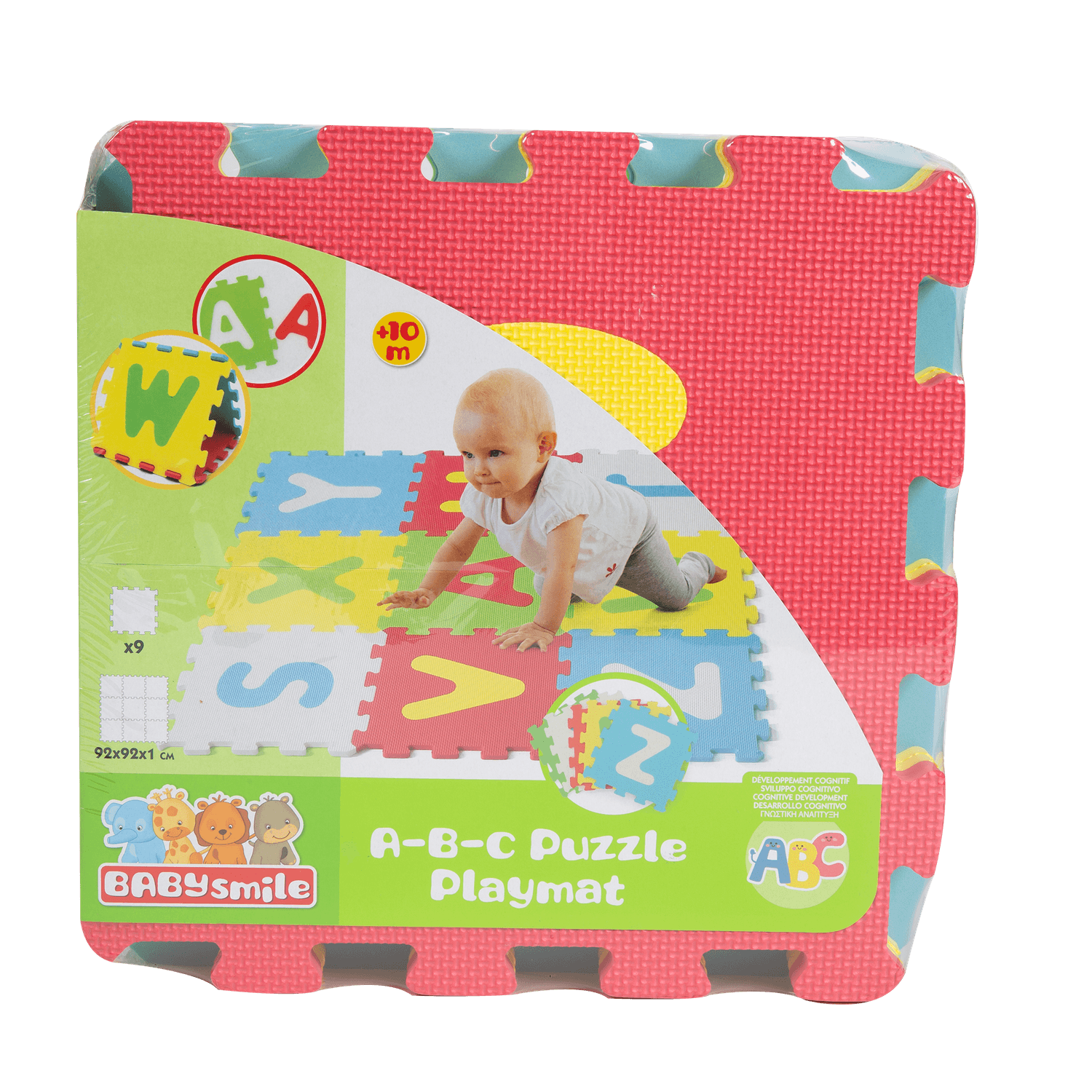 Tappeto puzzle lettere 9pz - BABY SMILE