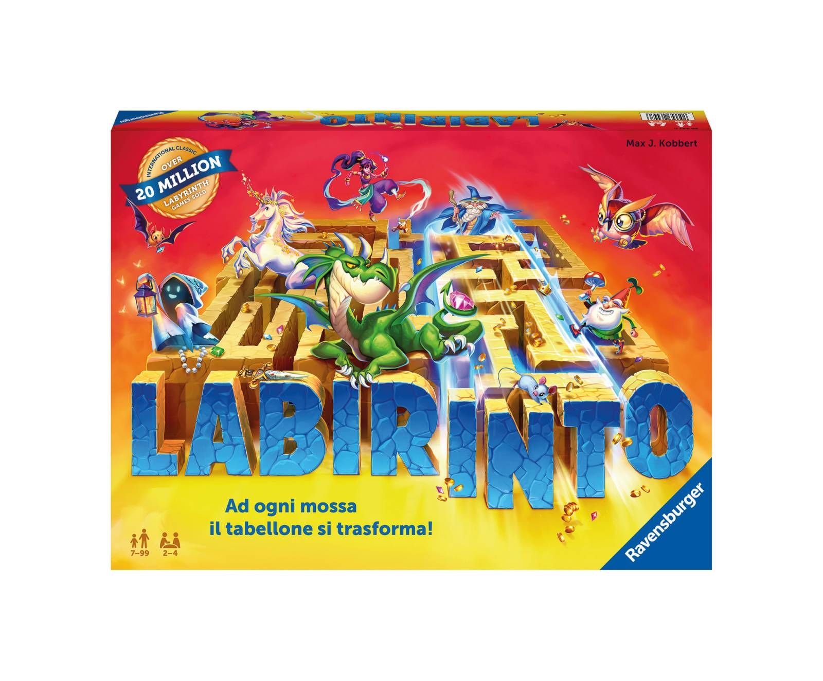 Ravensburger - labirinto magico, gioco da tavolo, da 2 a 4 giocatori, 7+ anni - RAVENSBURGER