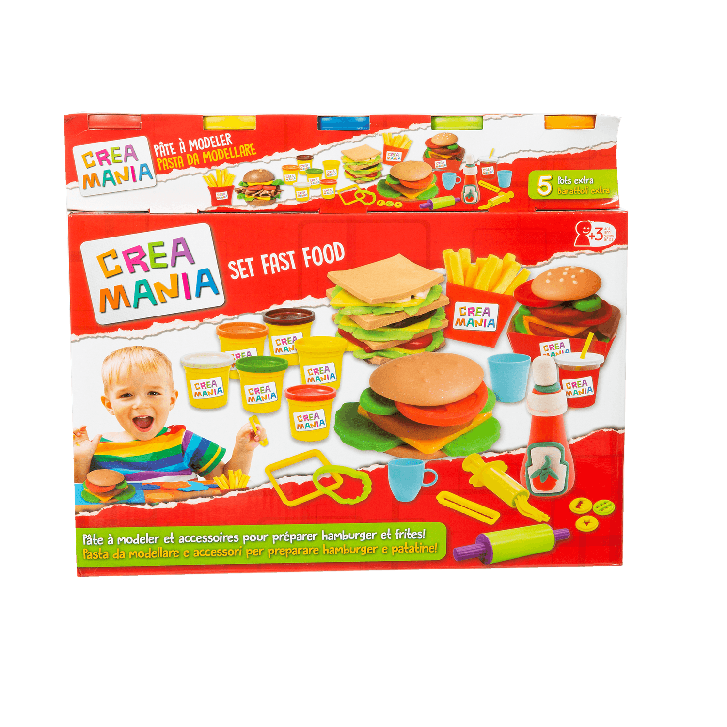 Hamburger set - pasta da modellare - CREA MANIA