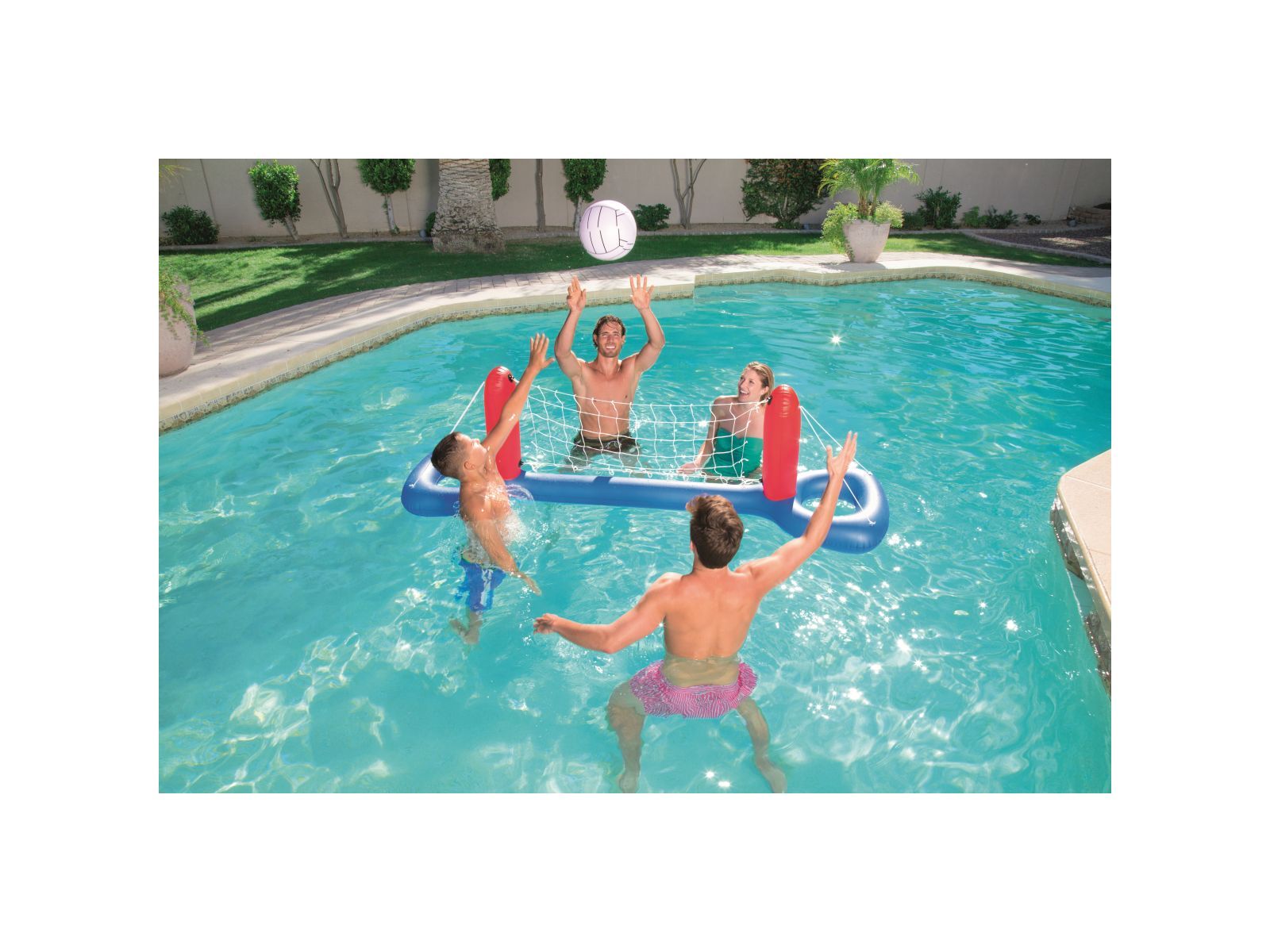 Bestway rete pallavolo galleggiante 244x64 cm con palla - Bestway