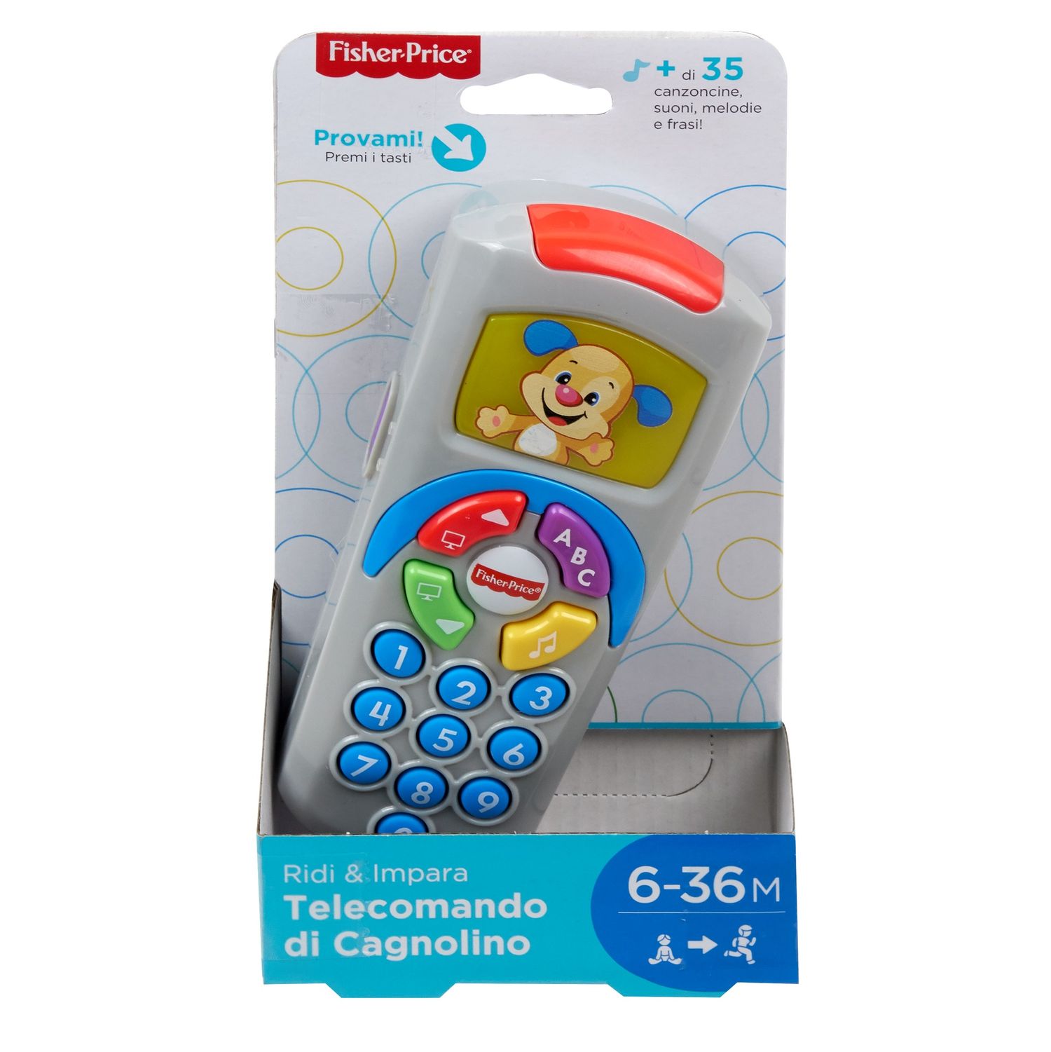 Fisher-price,telecomando di cagnolino giocattolo per l'apprendimento, bambini 6-36 mesi - FISHER-PRICE