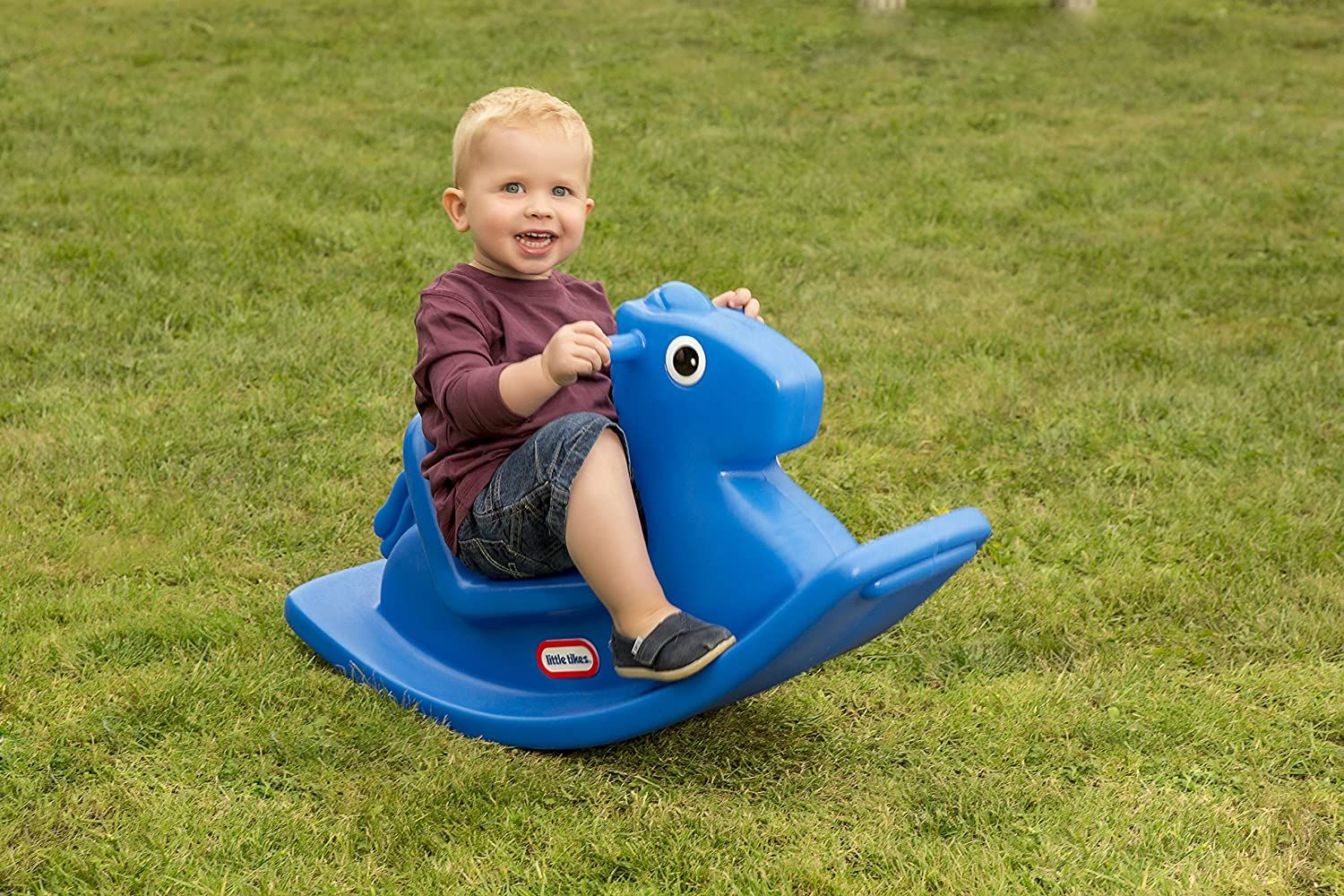 Little tikes cavallo a dondolo blu - LITTLE TIKES