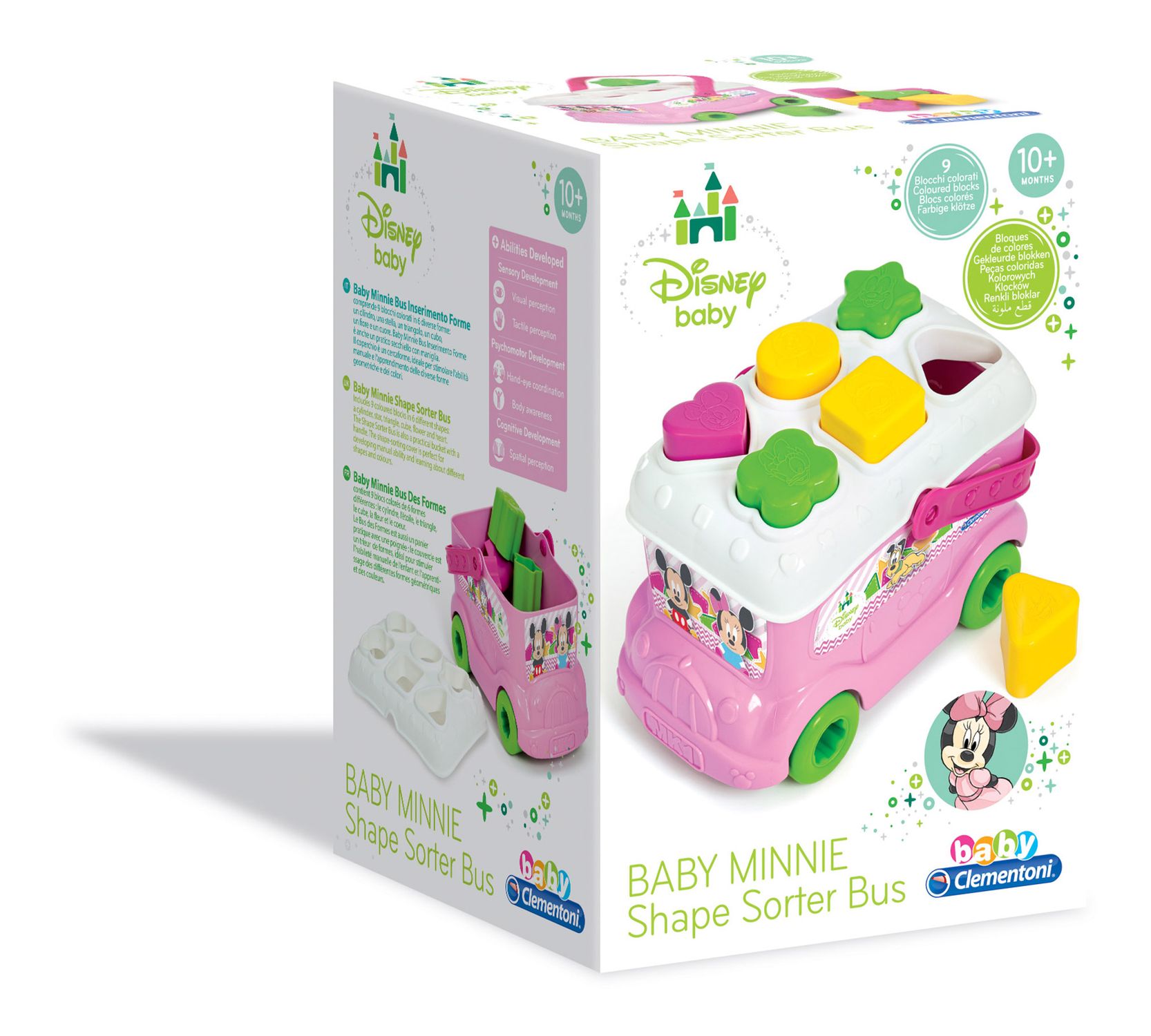 Clementoni - 14933 - minnie bus inserimento forme - Disney, Minnie