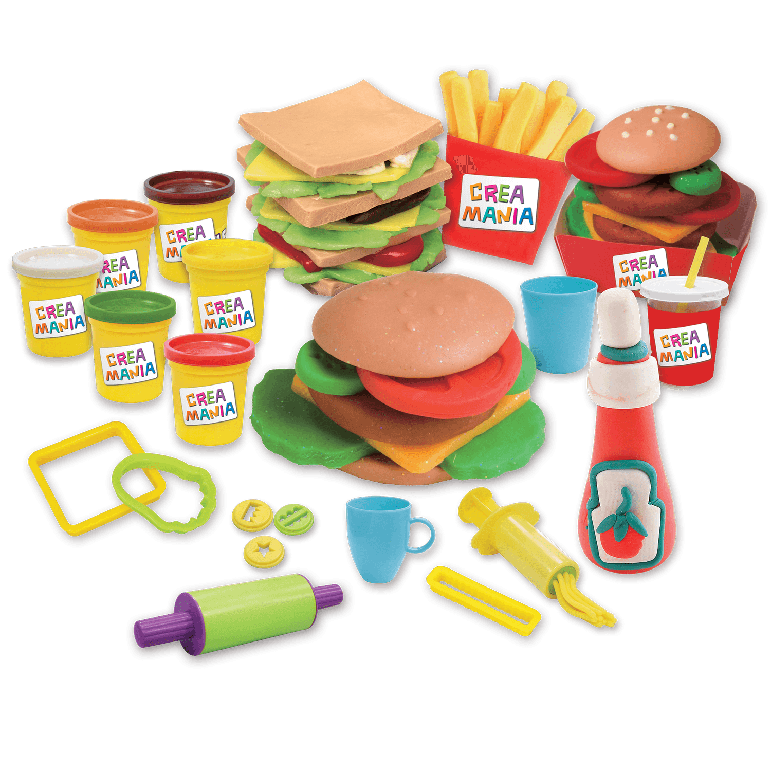 Hamburger set - pasta da modellare - CREA MANIA