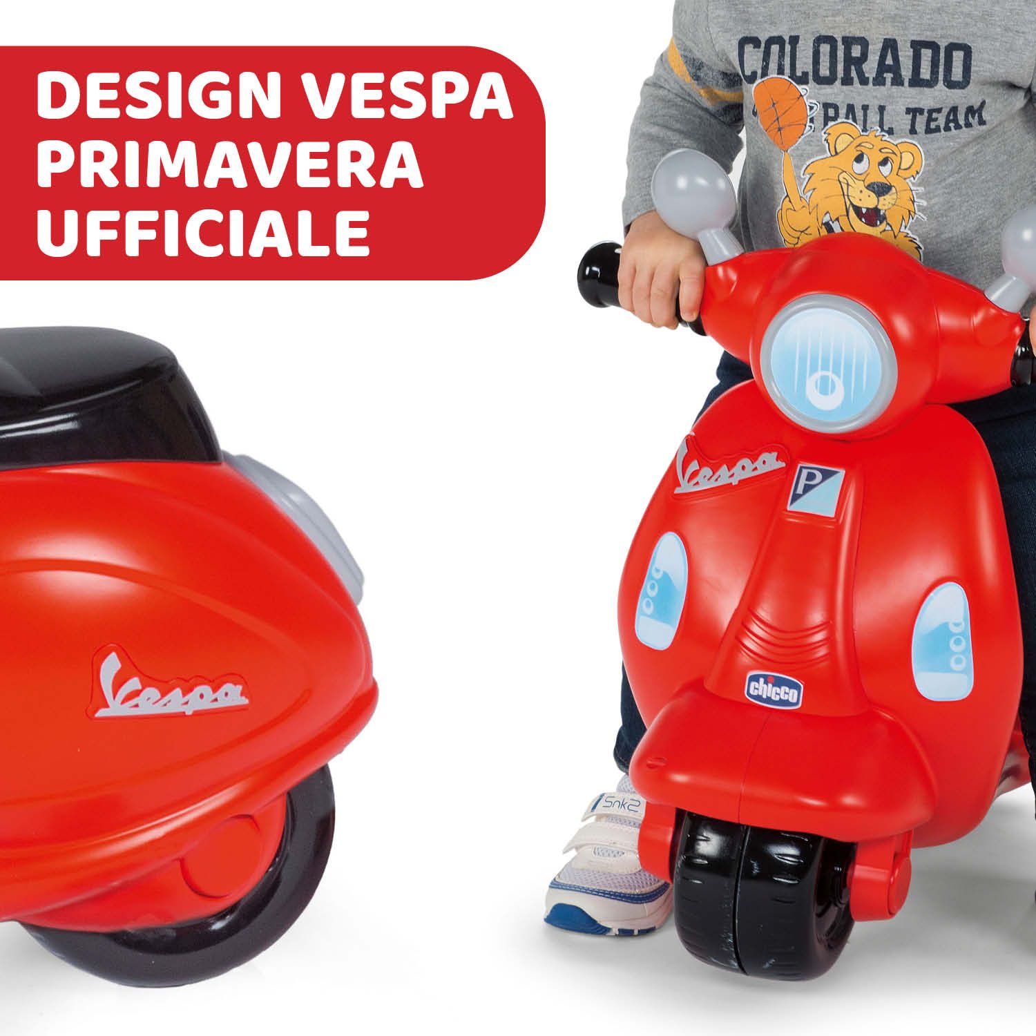 Cavalcabile vespa primavera rossa - Chicco