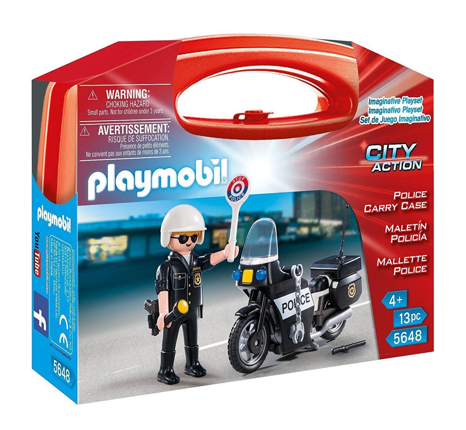 5648 - carry case polizia - altro - toys center - Playmobil