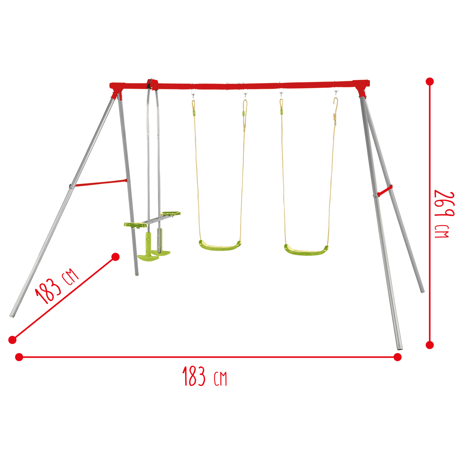 Centro gioco double swing &amp; glider - SUN&SPORT