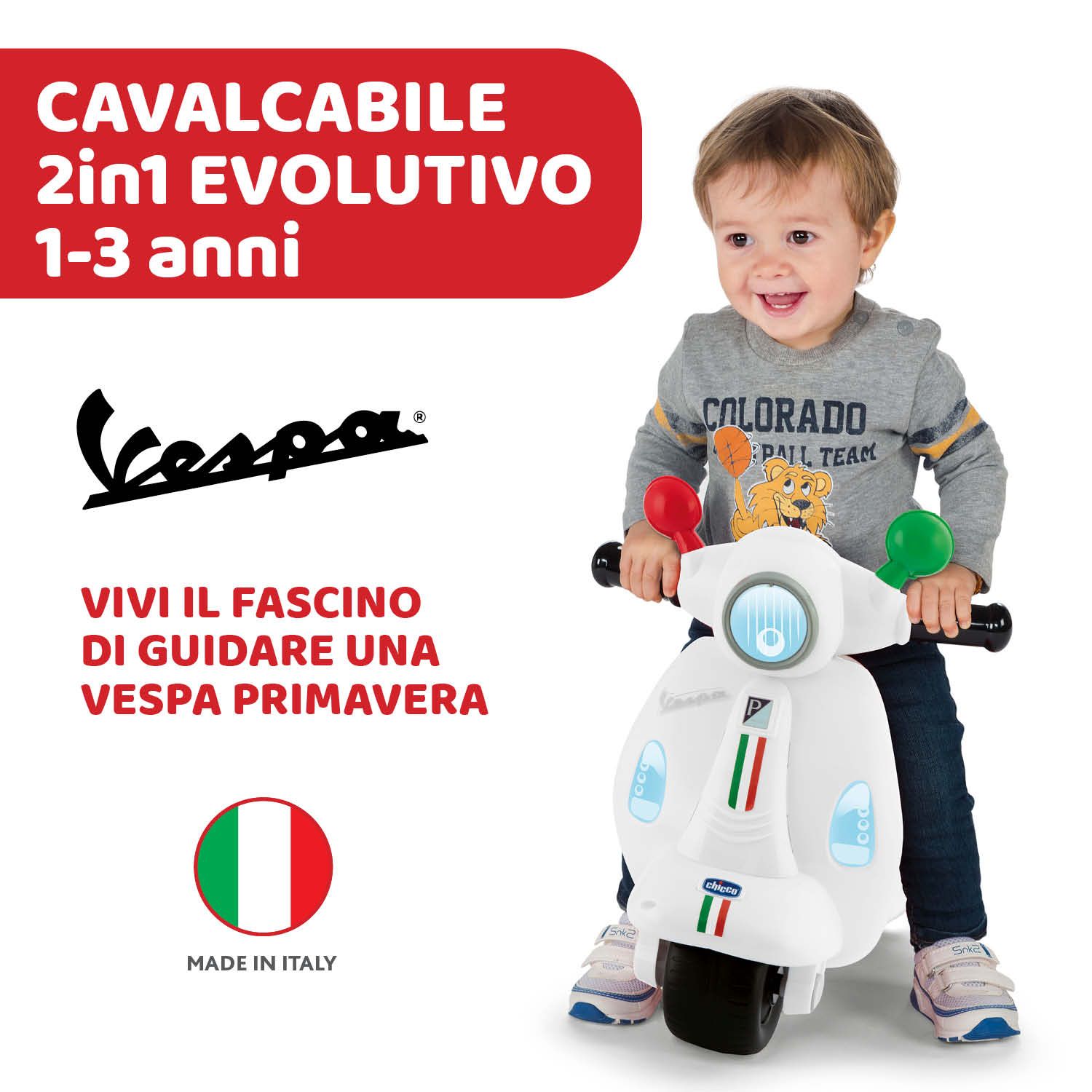 Cavalcabile vespa primavera italy - Chicco