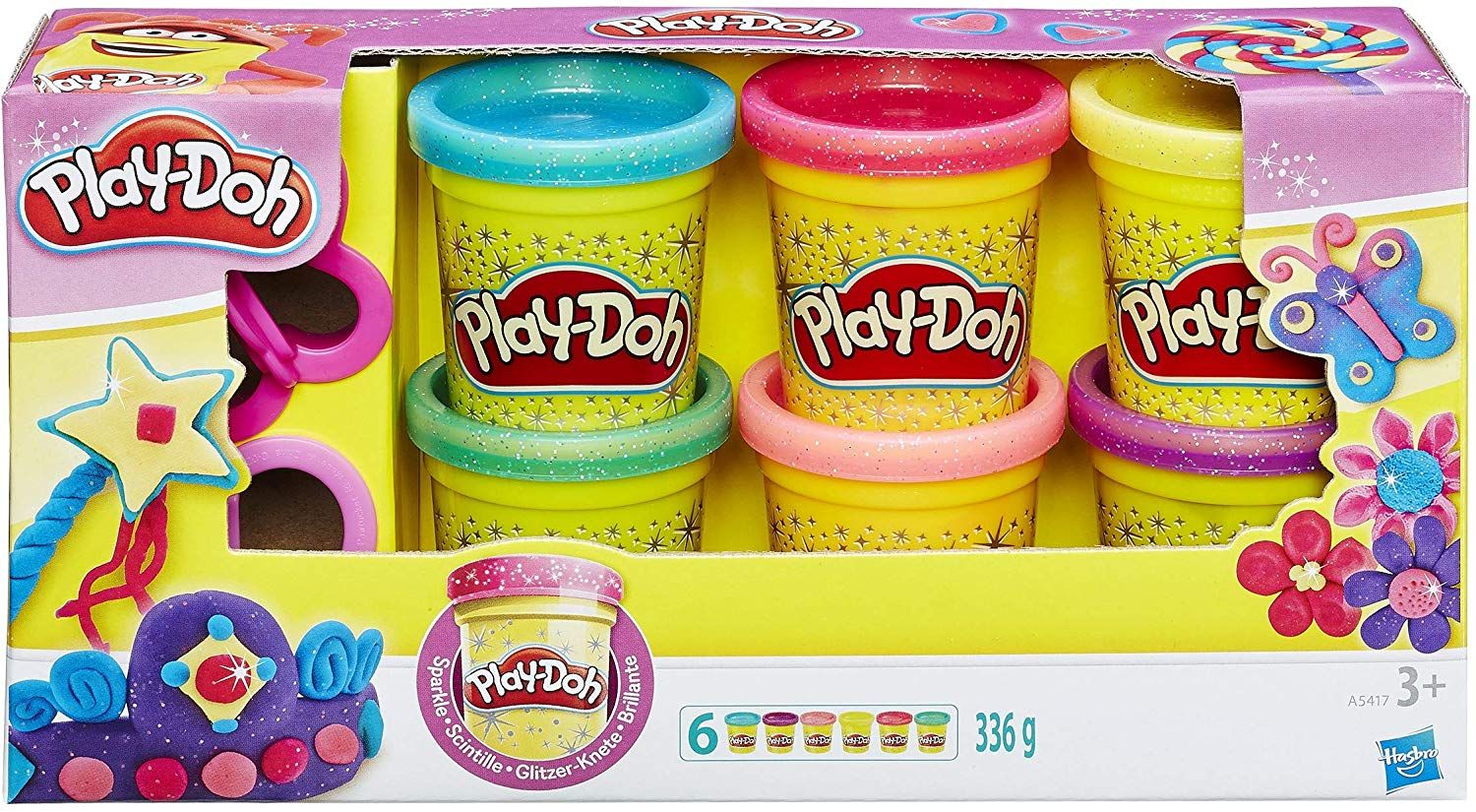 Play doh 6 vasetti brillanti - PLAY-DOH