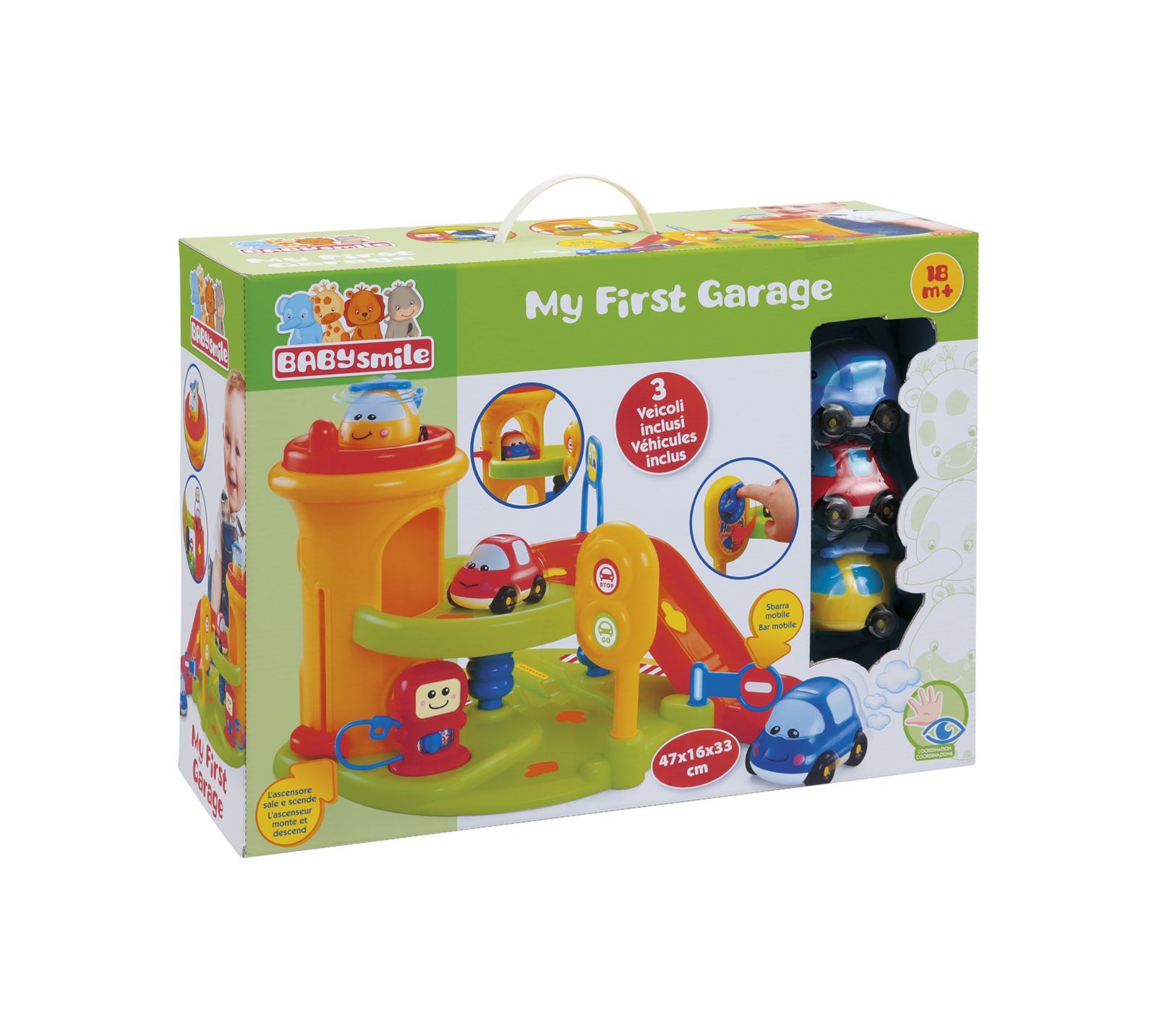 Garage con 3 veicoli - my first garage - BABY SMILE