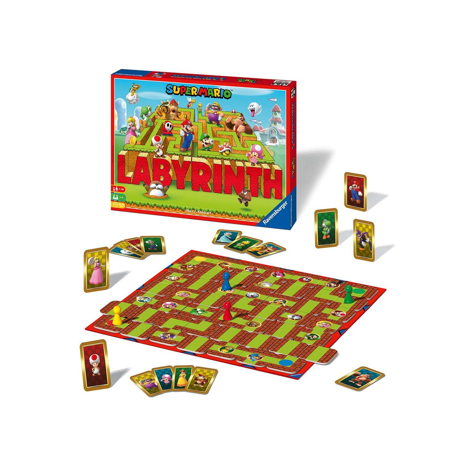 Ravensburger - labirinto magico super mario, gioco da tavolo, da 2 a 4 giocatori, 7+ anni - RAVENSBURGER, Super Mario