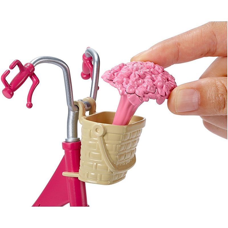 Barbie bicicletta per bambole con casco e accessori - Barbie
