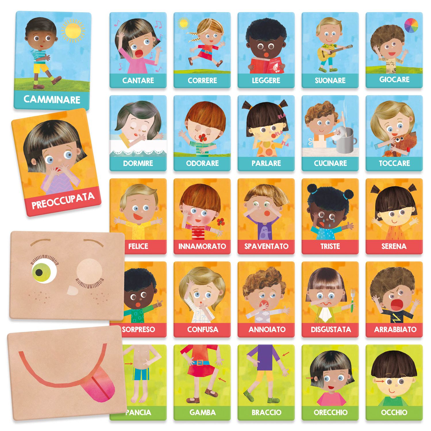 Headu - headu flashcards montessori emozioni e azioni - HEADU