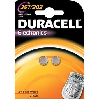 Duracell 357/303 batteria monouso sr44 ossido d'argento (s) - DURACELL
