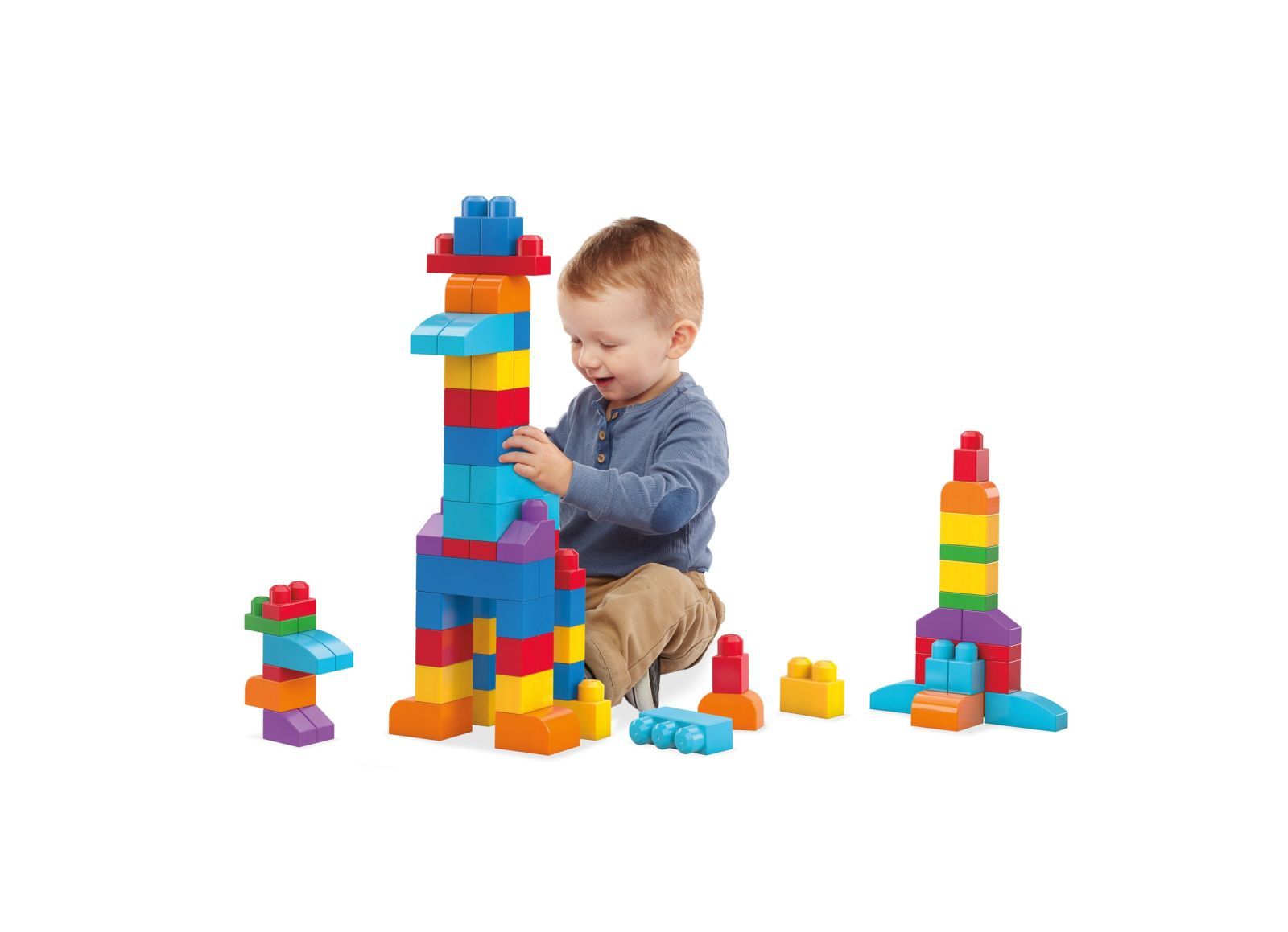 Mega bloks sacca ecologica blocchi da costruzione, 60 pezzi, assortimento - 