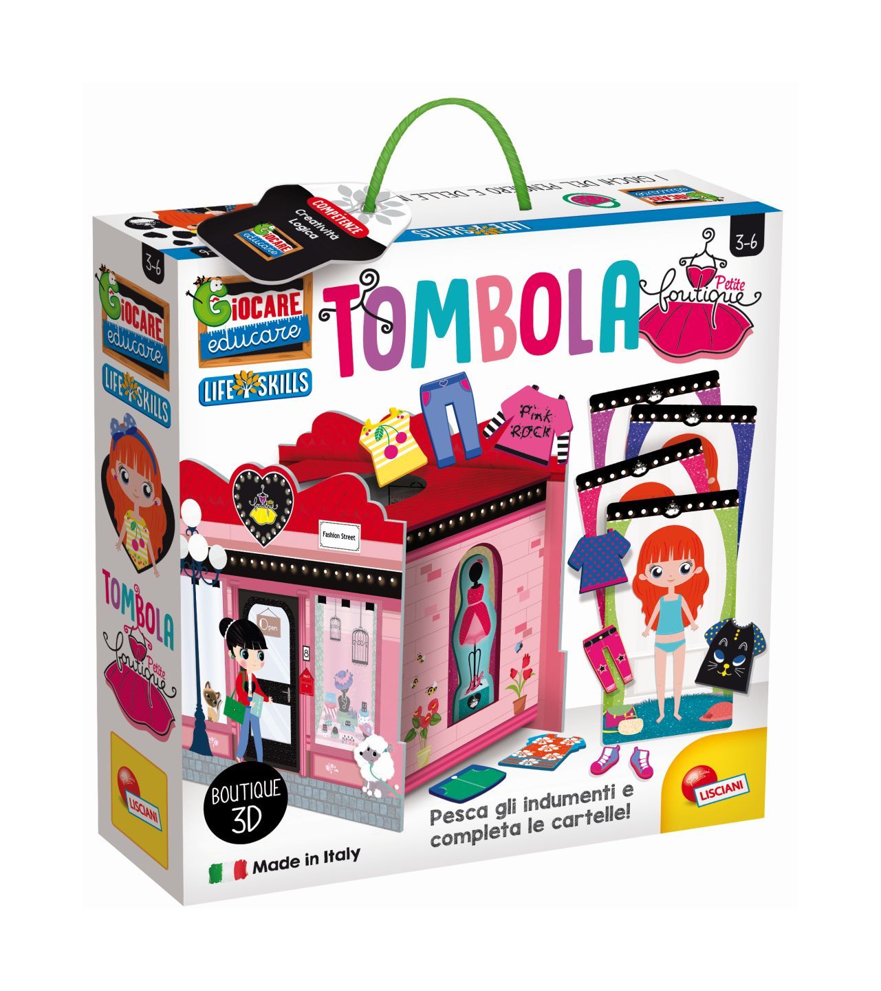 Lisciani - life skills tombola vesti e svesti allegra  boutique - LISCIANI