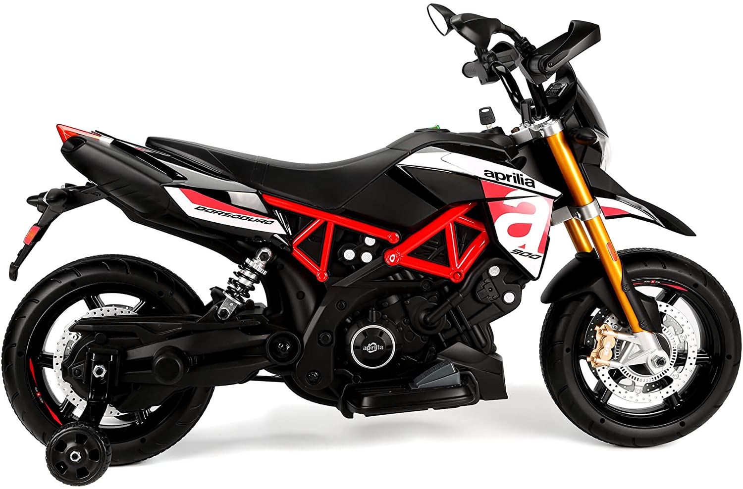 Aprilia dorsoduro 12v rossa - LAMAS TOYS