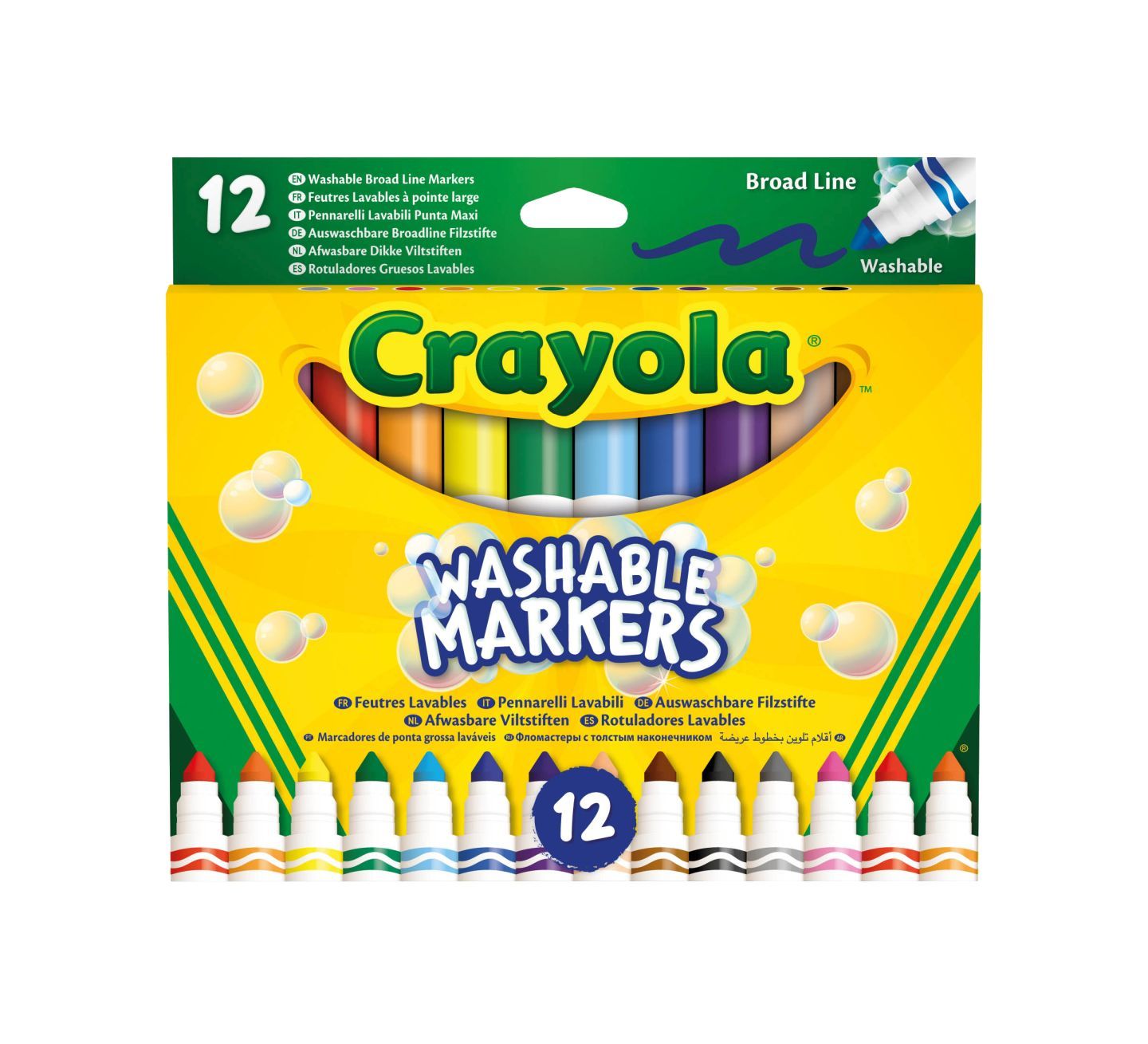 12 pennarelli punta maxi super lavabili - CRAYOLA